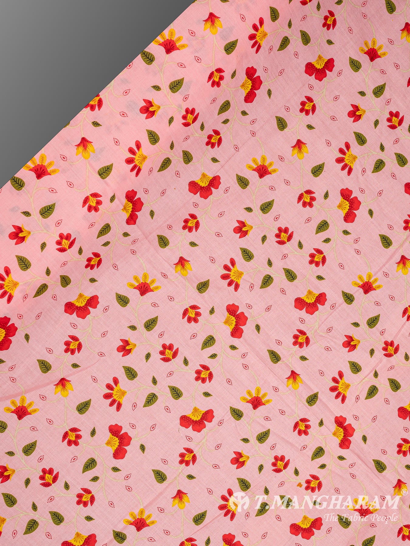 Pink Cotton Print Fabric - EB7429 view-2