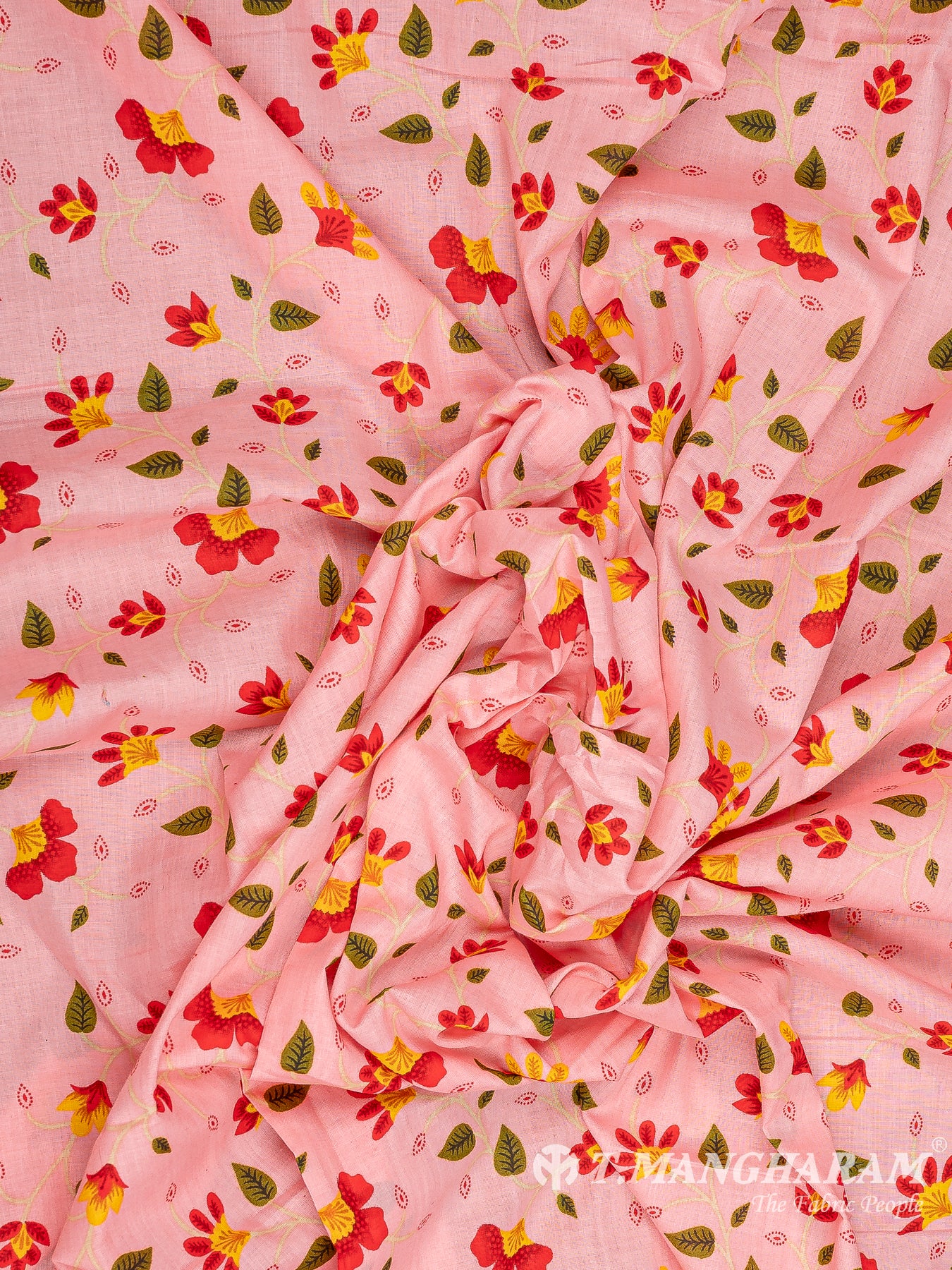 Pink Cotton Print Fabric - EB7429 view-4