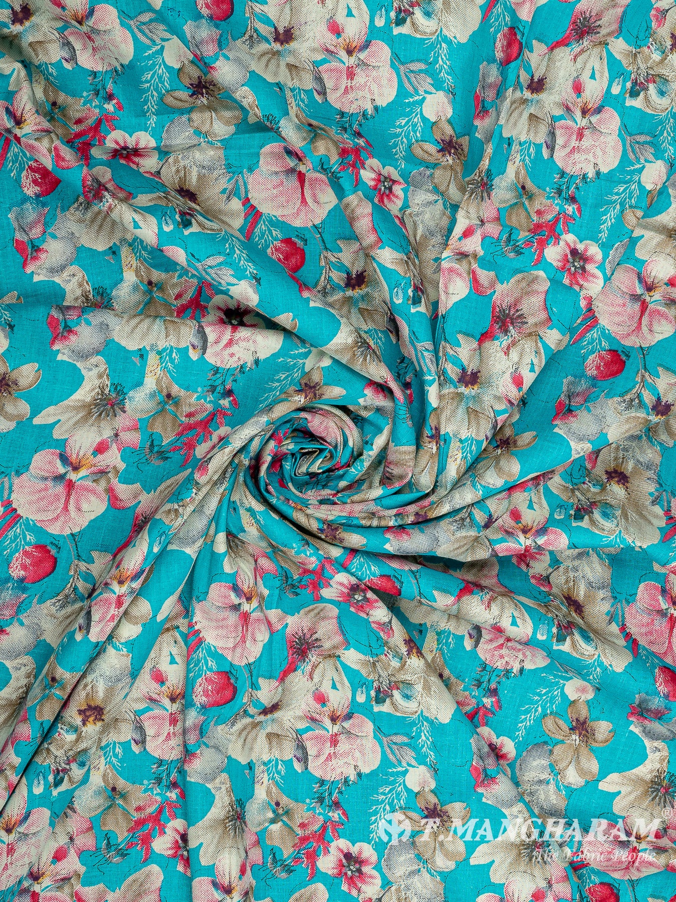 Blue Cotton Fabric - EB7425 view-1