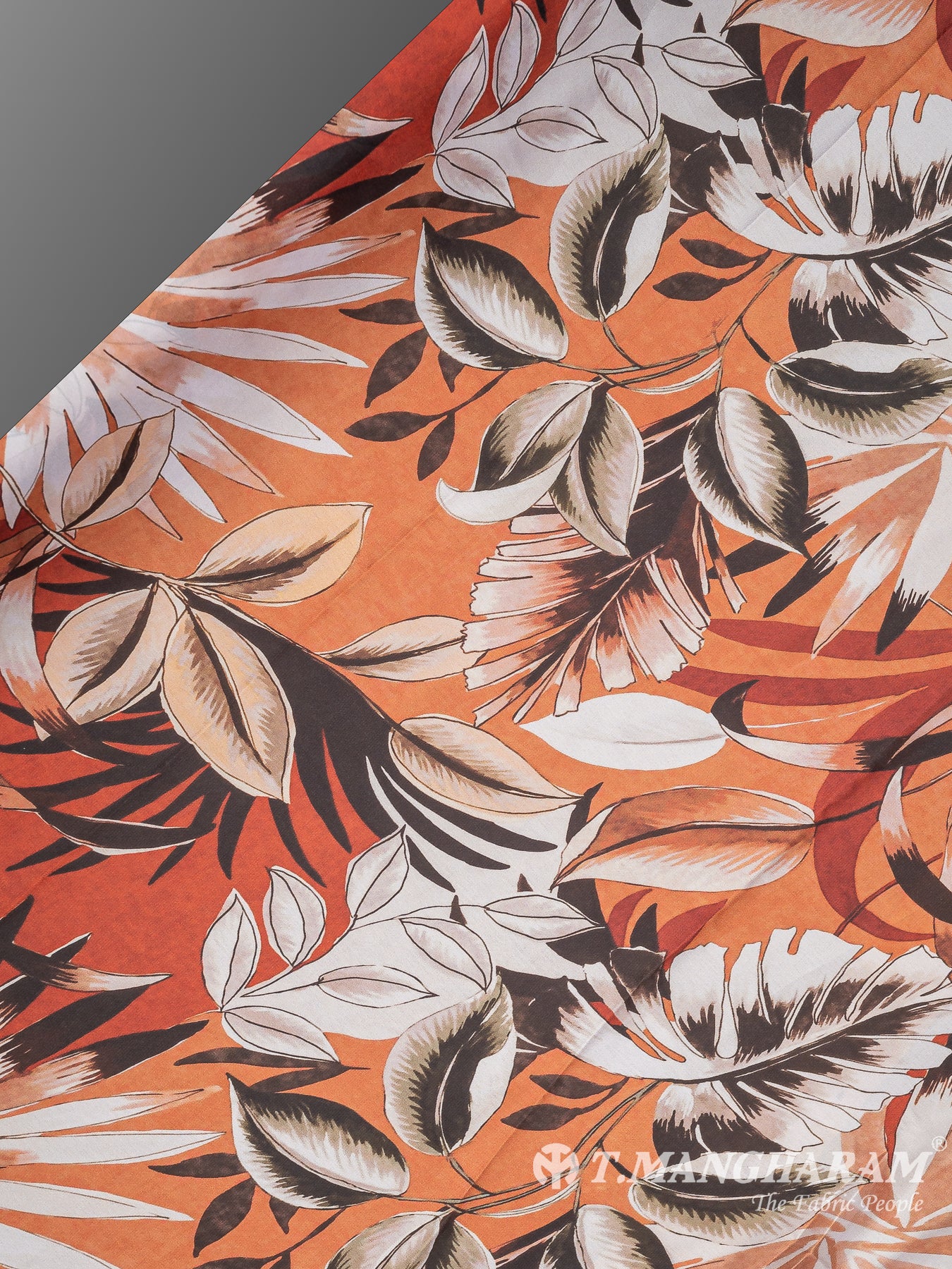 Orange Satin Fabric - EB7418 view-2