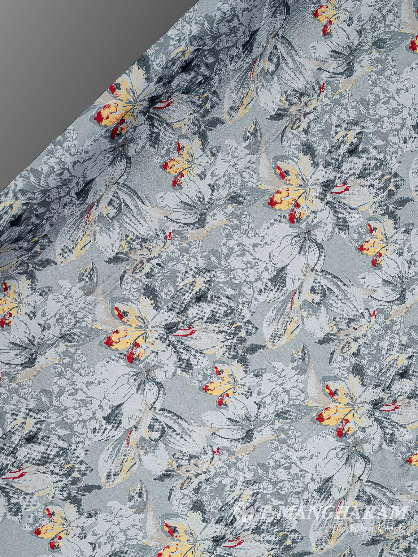 Grey Silk Fabric - EB7460 view-2