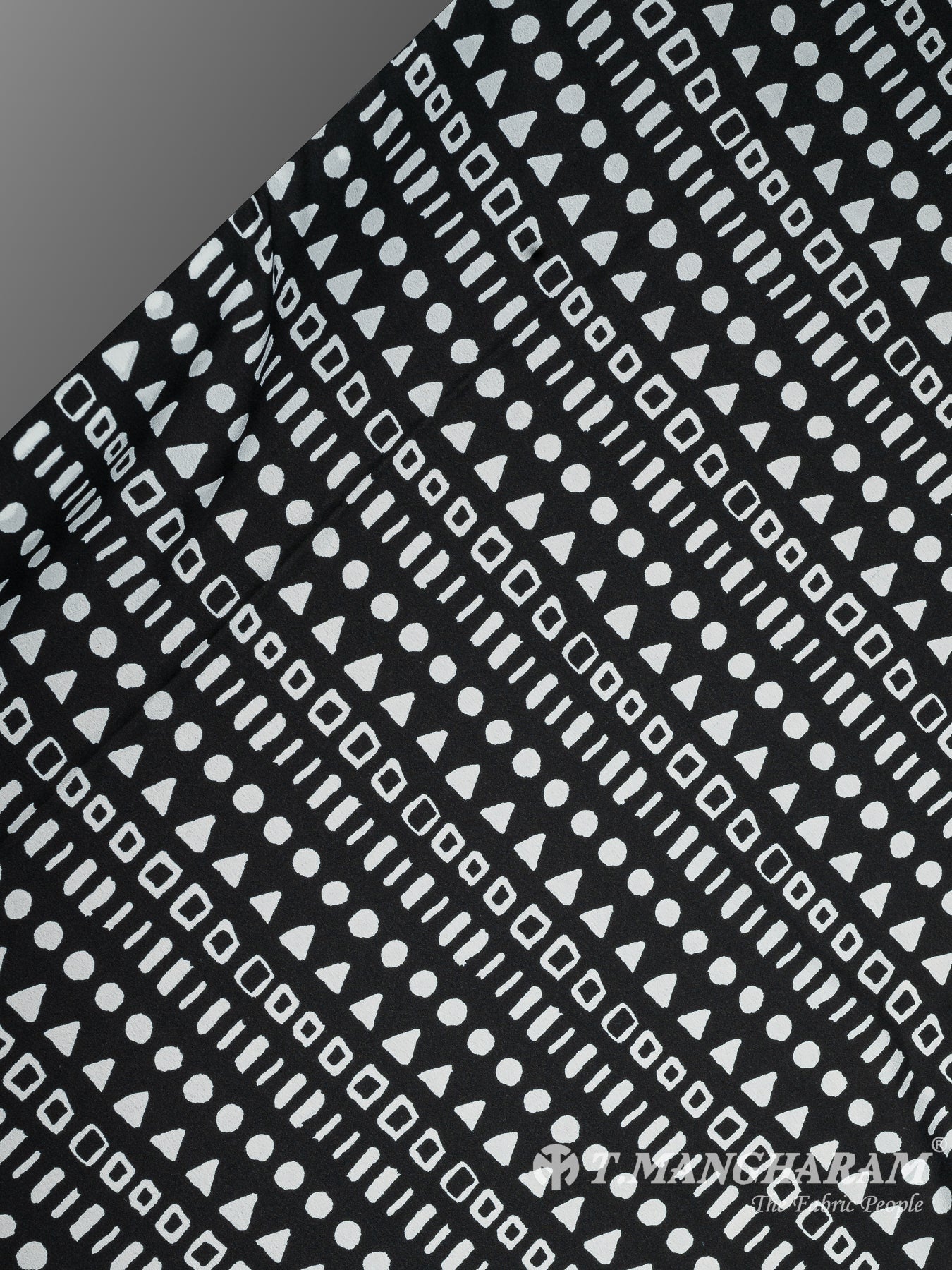 Black Crepe Fabric - EB7488 view-2