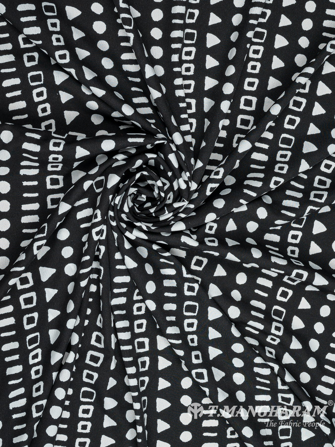 Black Crepe Fabric - EB7488 view-1