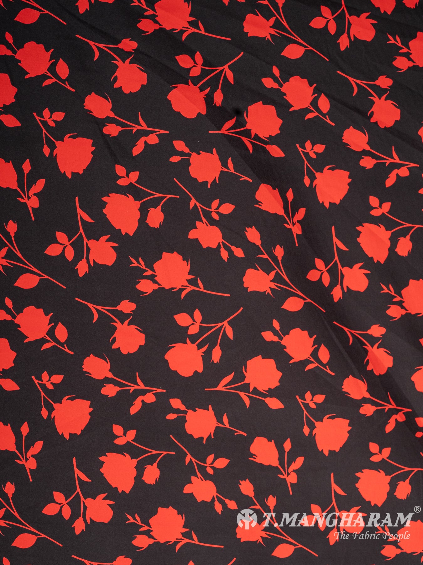 Black Crepe Fabric - EB7502 view-3