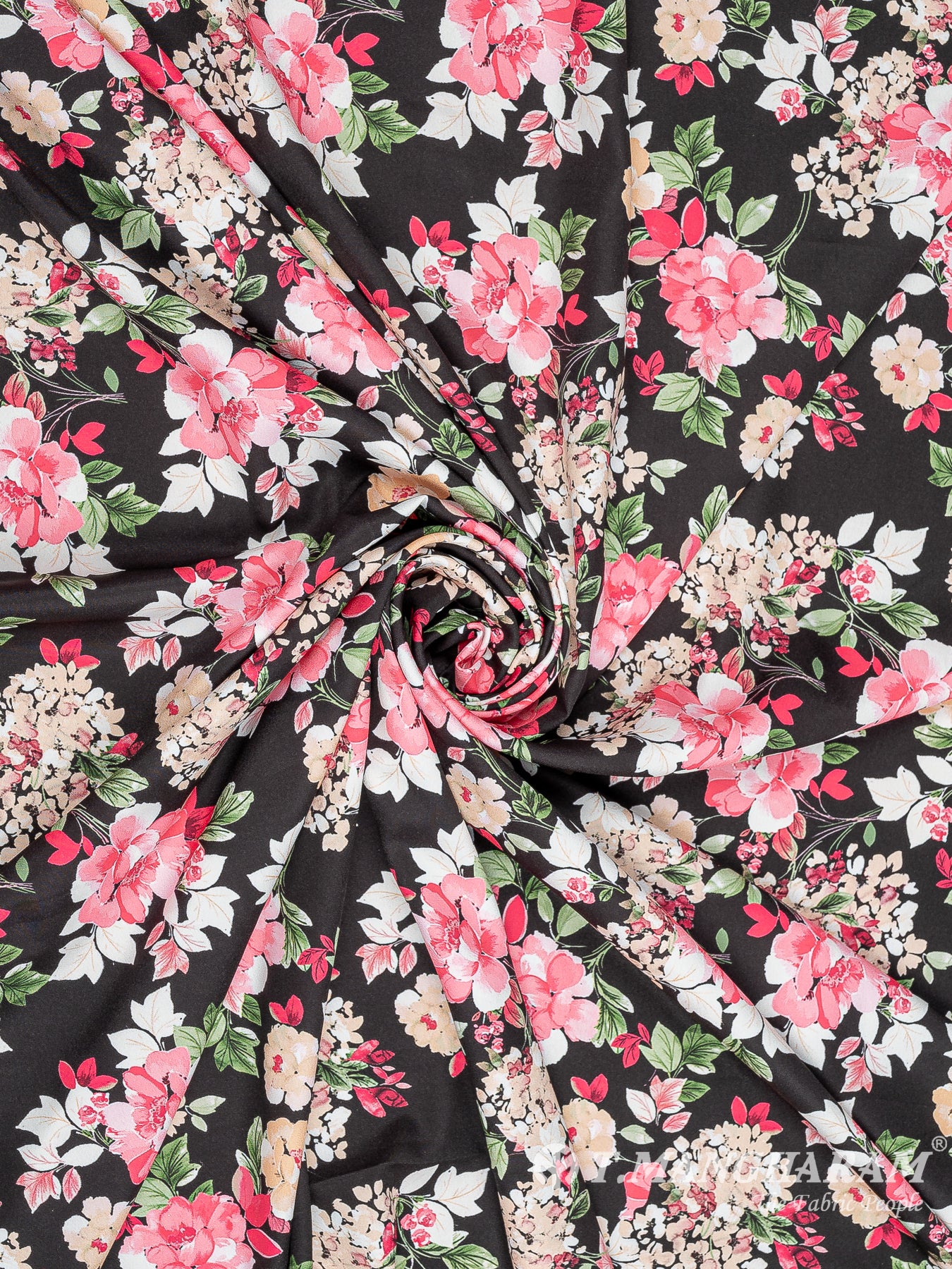 Black Crepe Fabric - EB7496 view-1