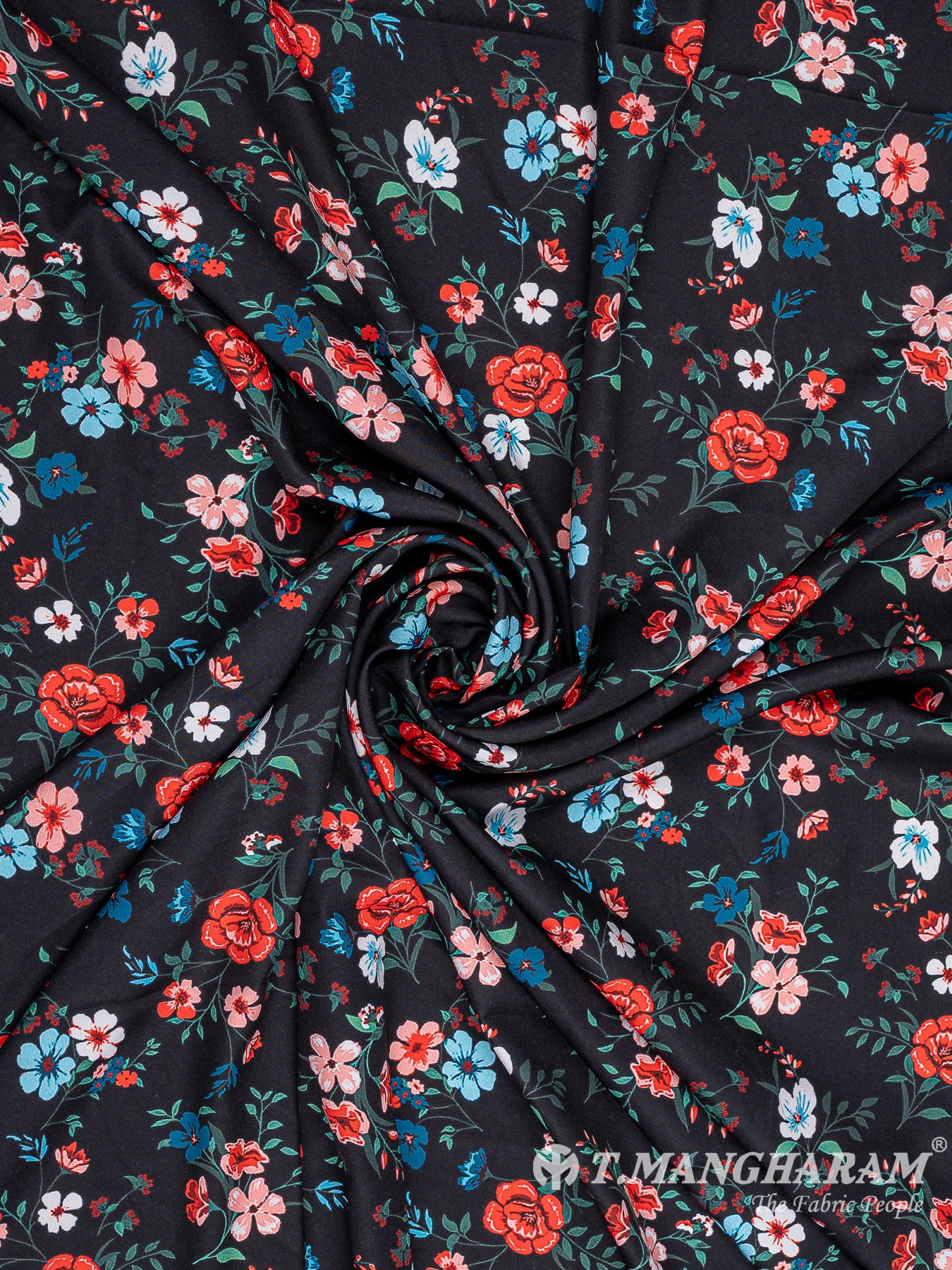 Black Crepe Fabric - EB7498 view-1