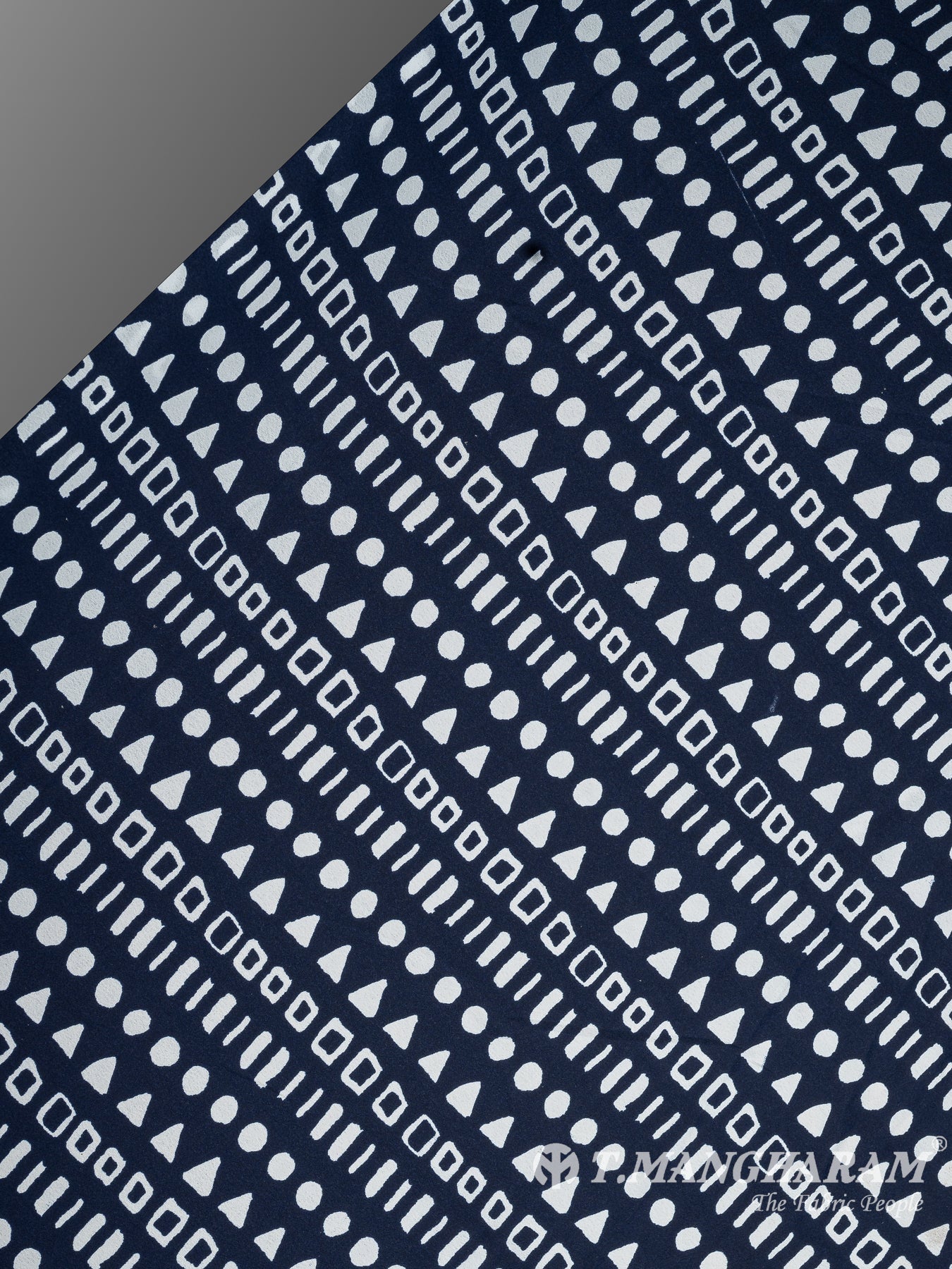 Blue Crepe Fabric - EB7487 view-2