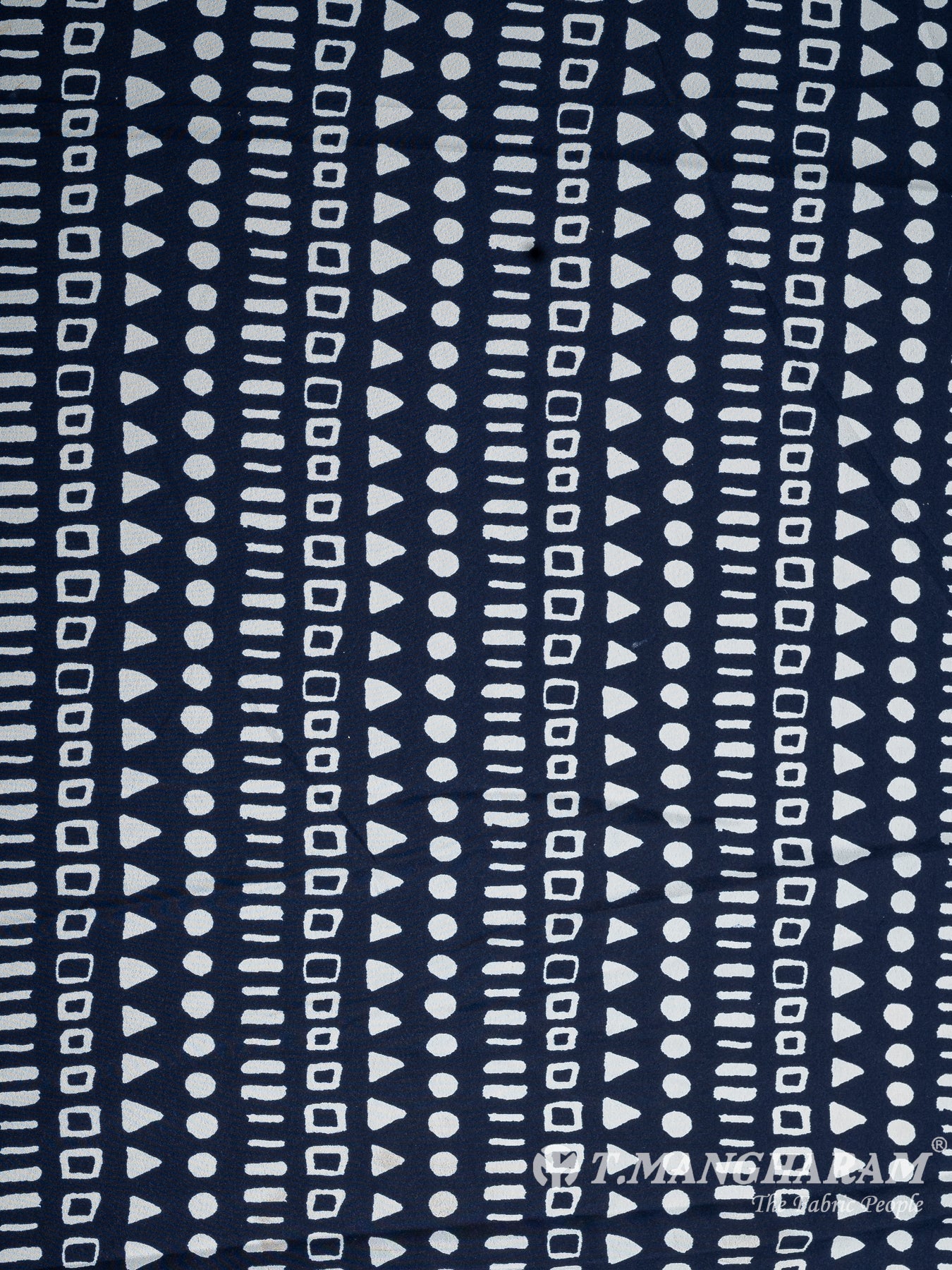 Blue Crepe Fabric - EB7487 view-3