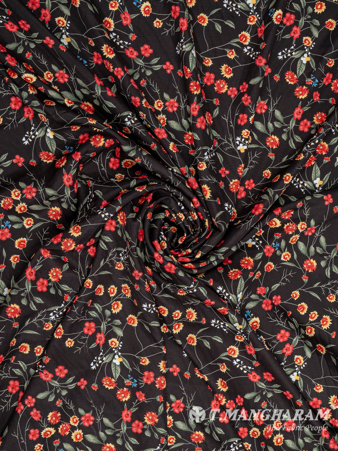 Black Crepe Fabric - EB7500 view-1