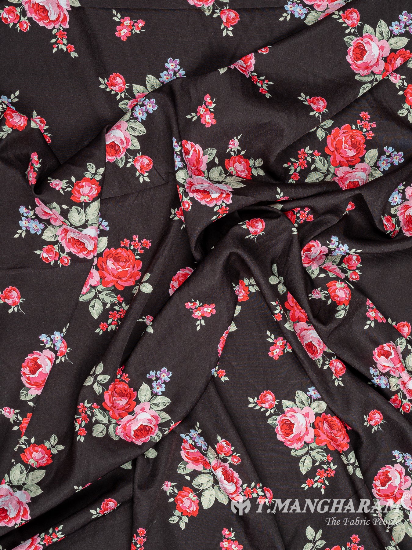 Black Crepe Fabric - EB7499 view-4