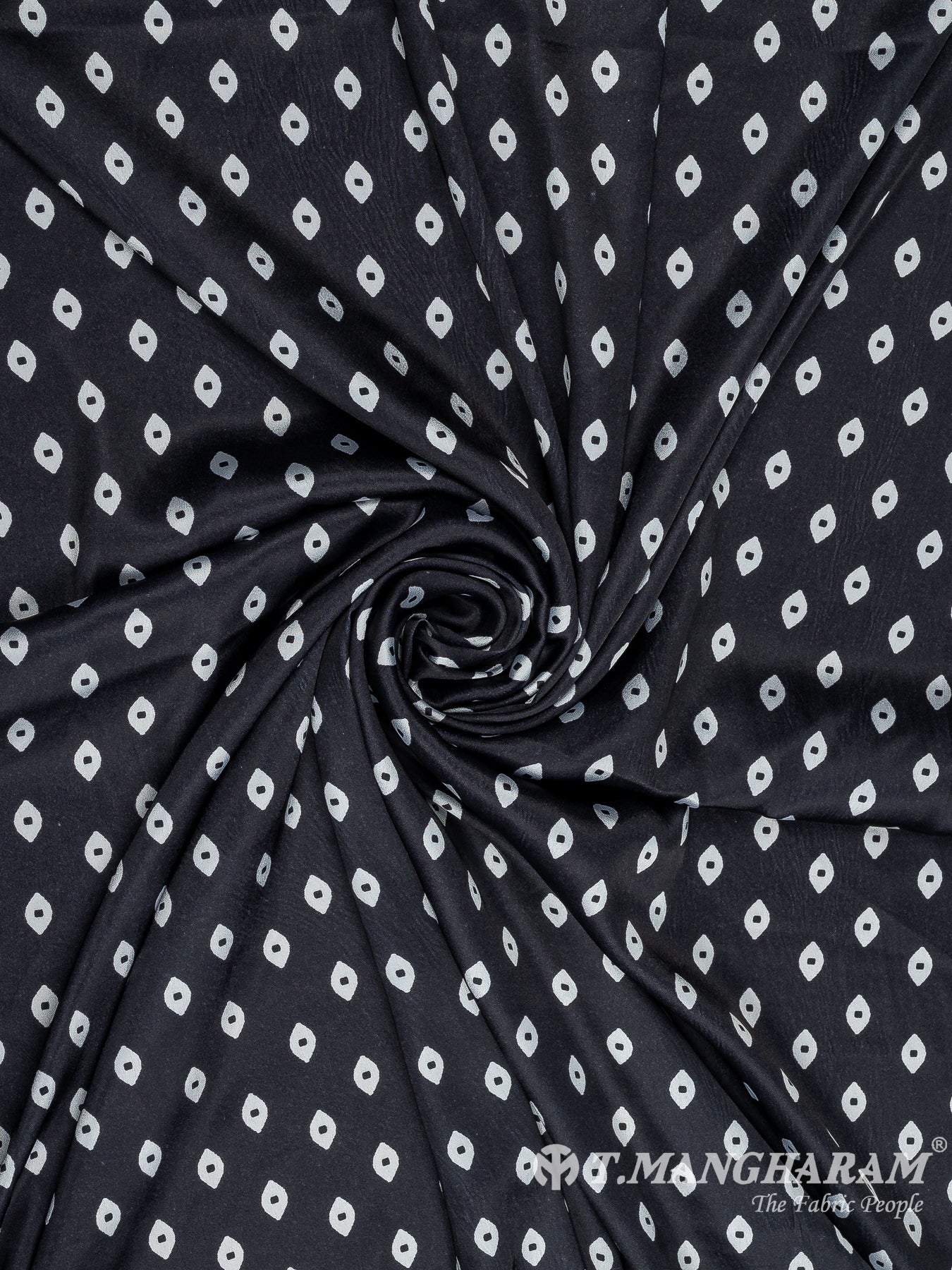 Black Satin Fabric - EC10514 view-1