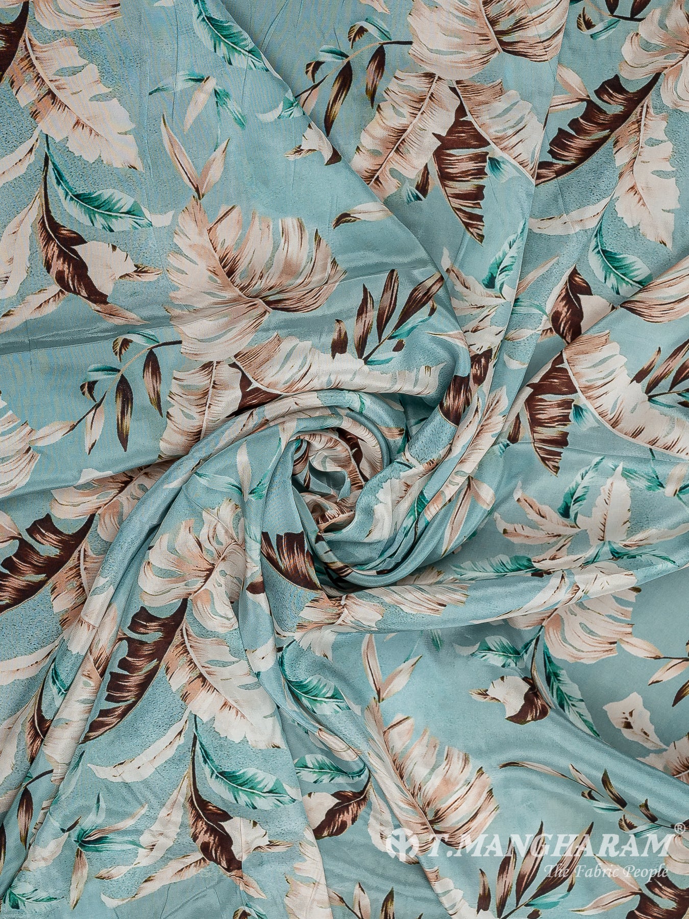 Light Blue Crepe Fabric - EA3036 view-1