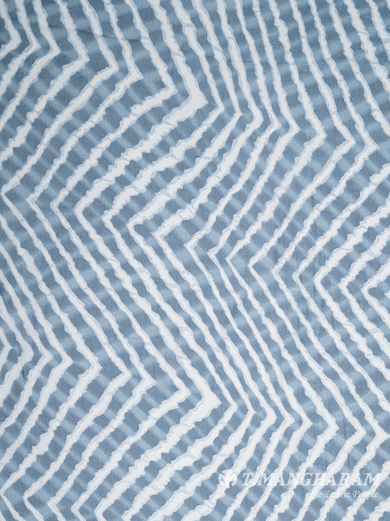 Blue Georgette Fabric - EA3144 view-3