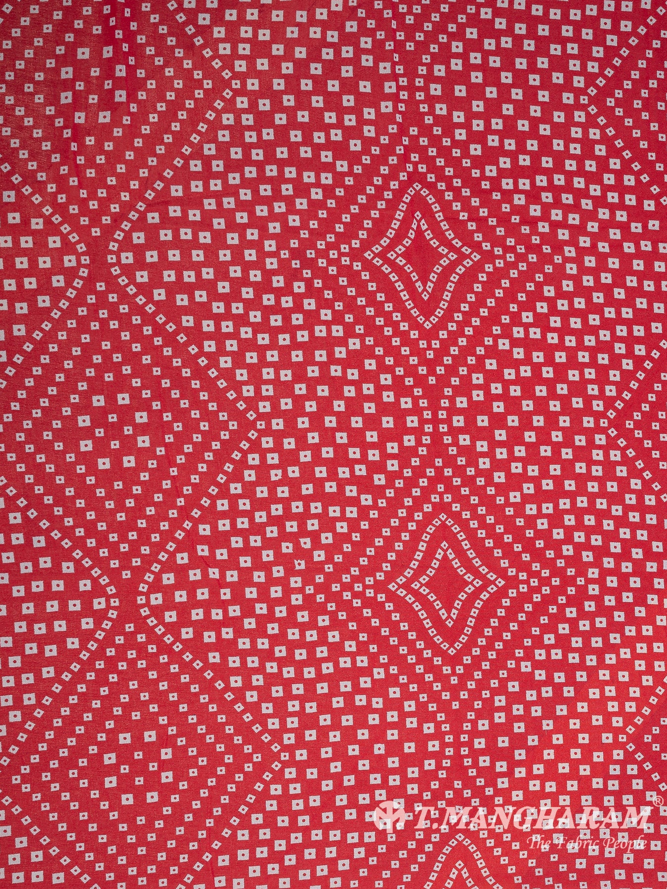 Red Georgette Fabric - EA3152 view-3