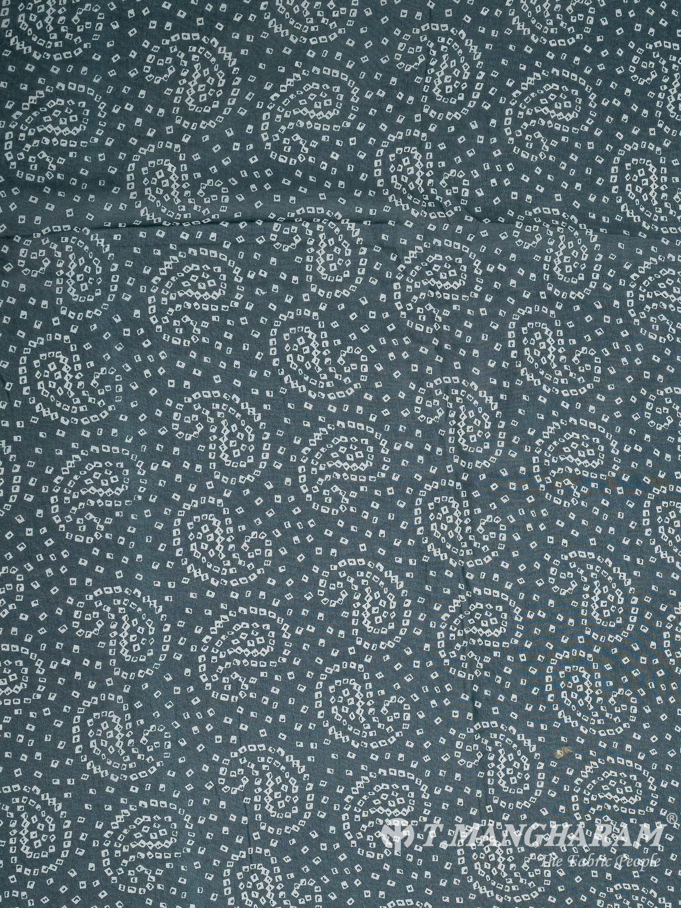 Green Georgette Fabric - EA3085 view-3