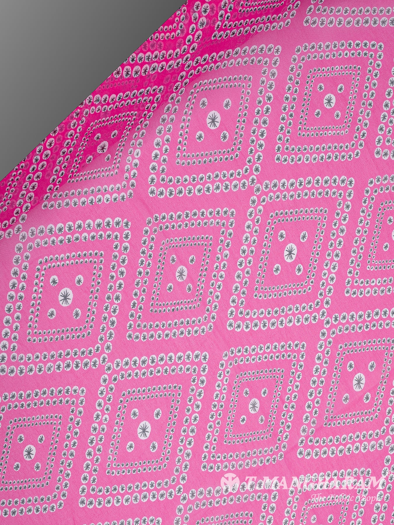 Pink Georgette Fabric - EA3139 view-2