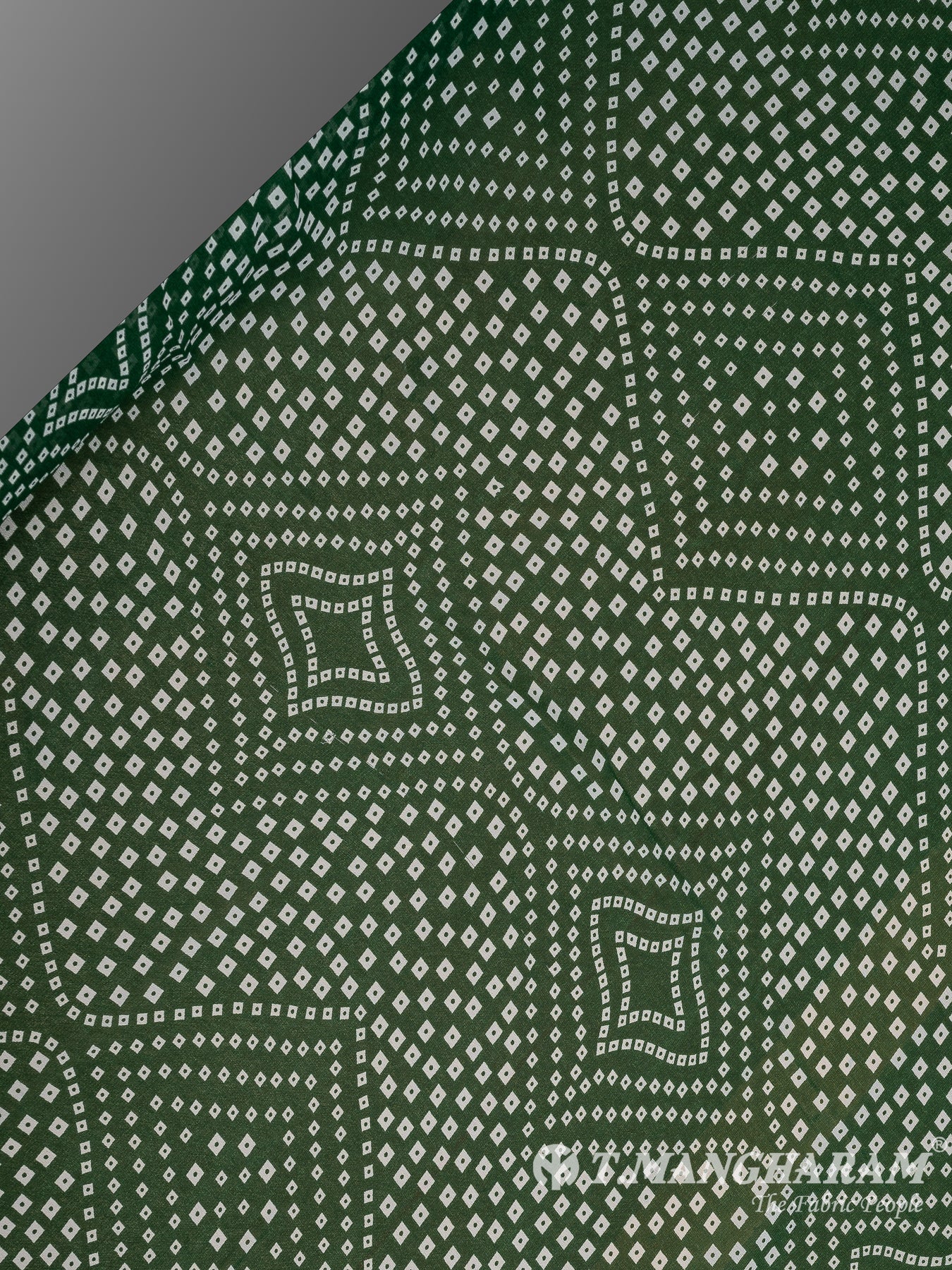 Green Georgette Fabric - EA3145 view-2