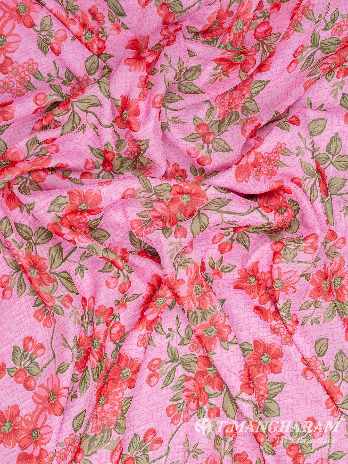 Pink Georgette Fabric - EA3150 view-4