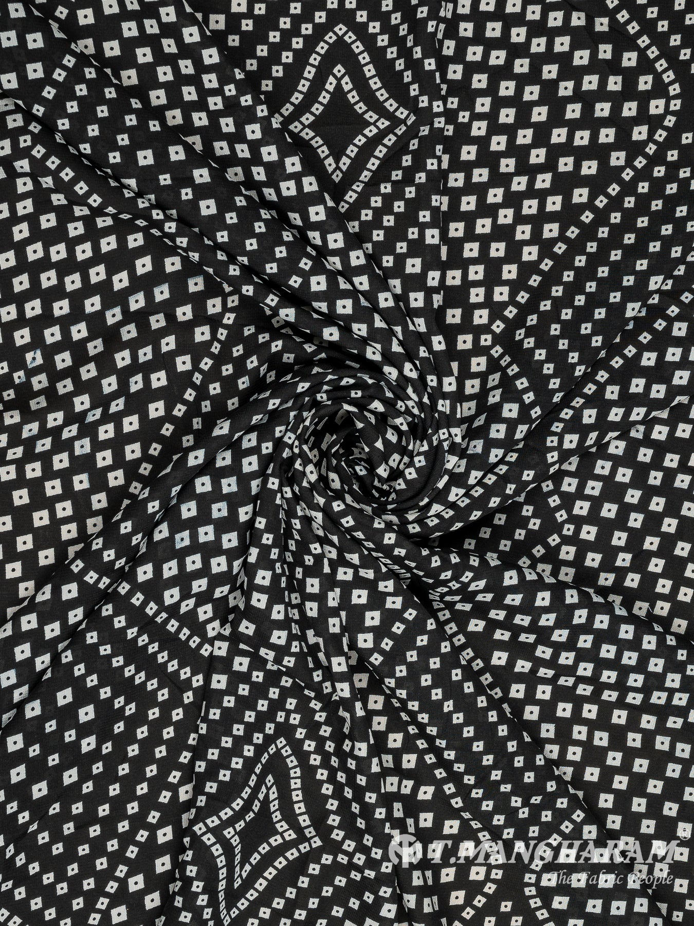 Black Crepe Fabric - EA3106 view-1