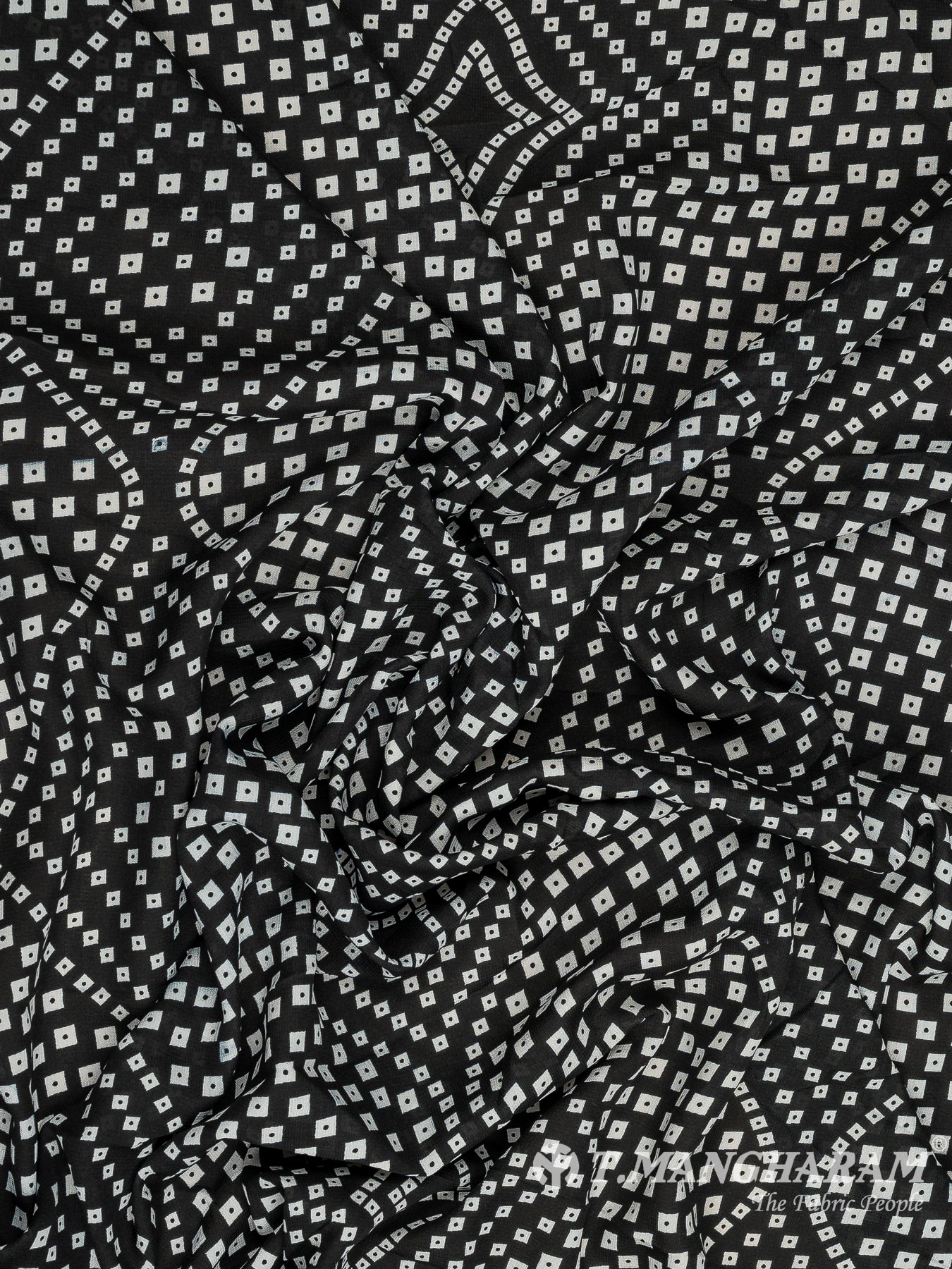 Black Crepe Fabric - EA3106 view-4