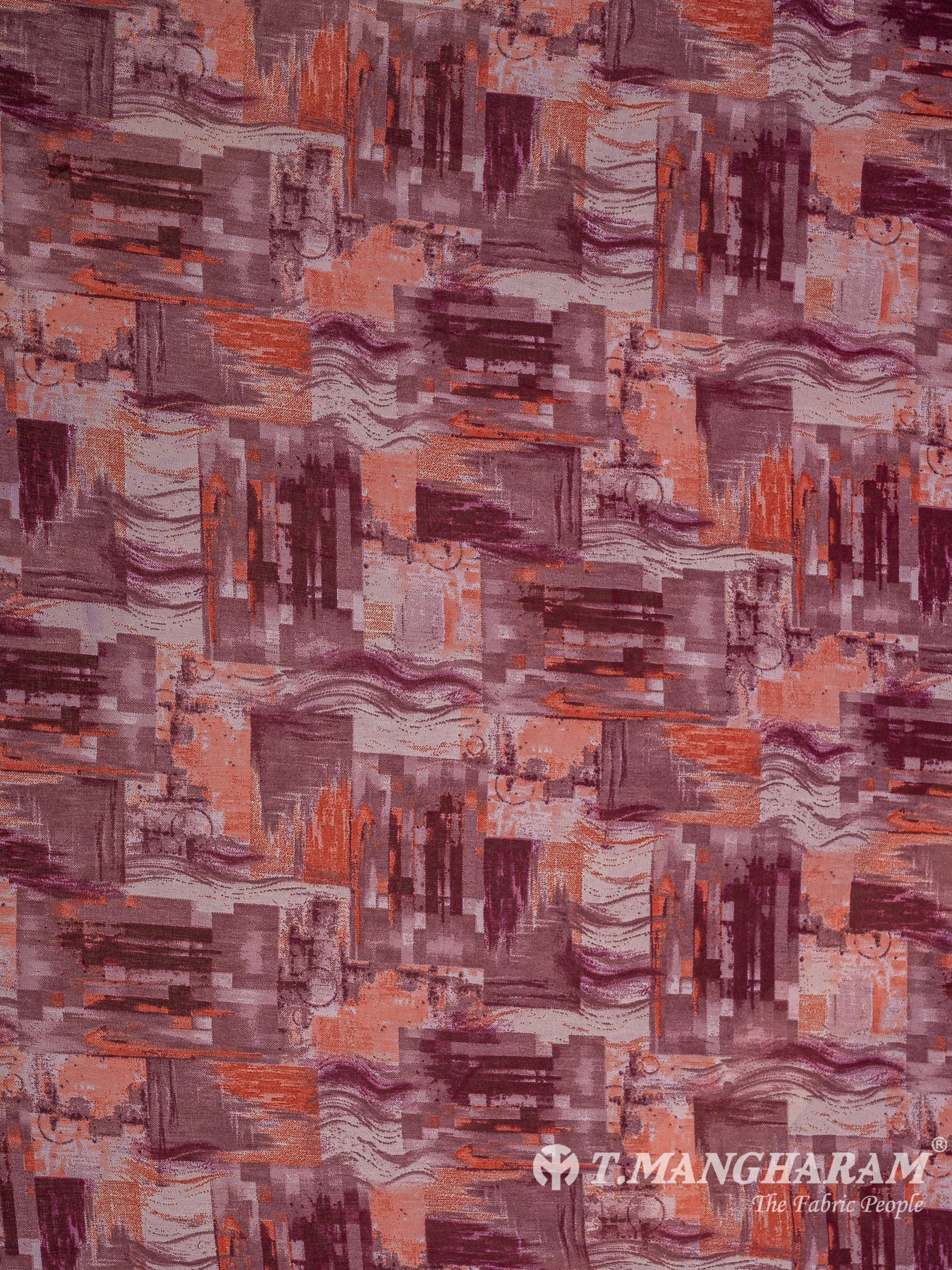 Wine Georgette Fabric - EB7557 view-3