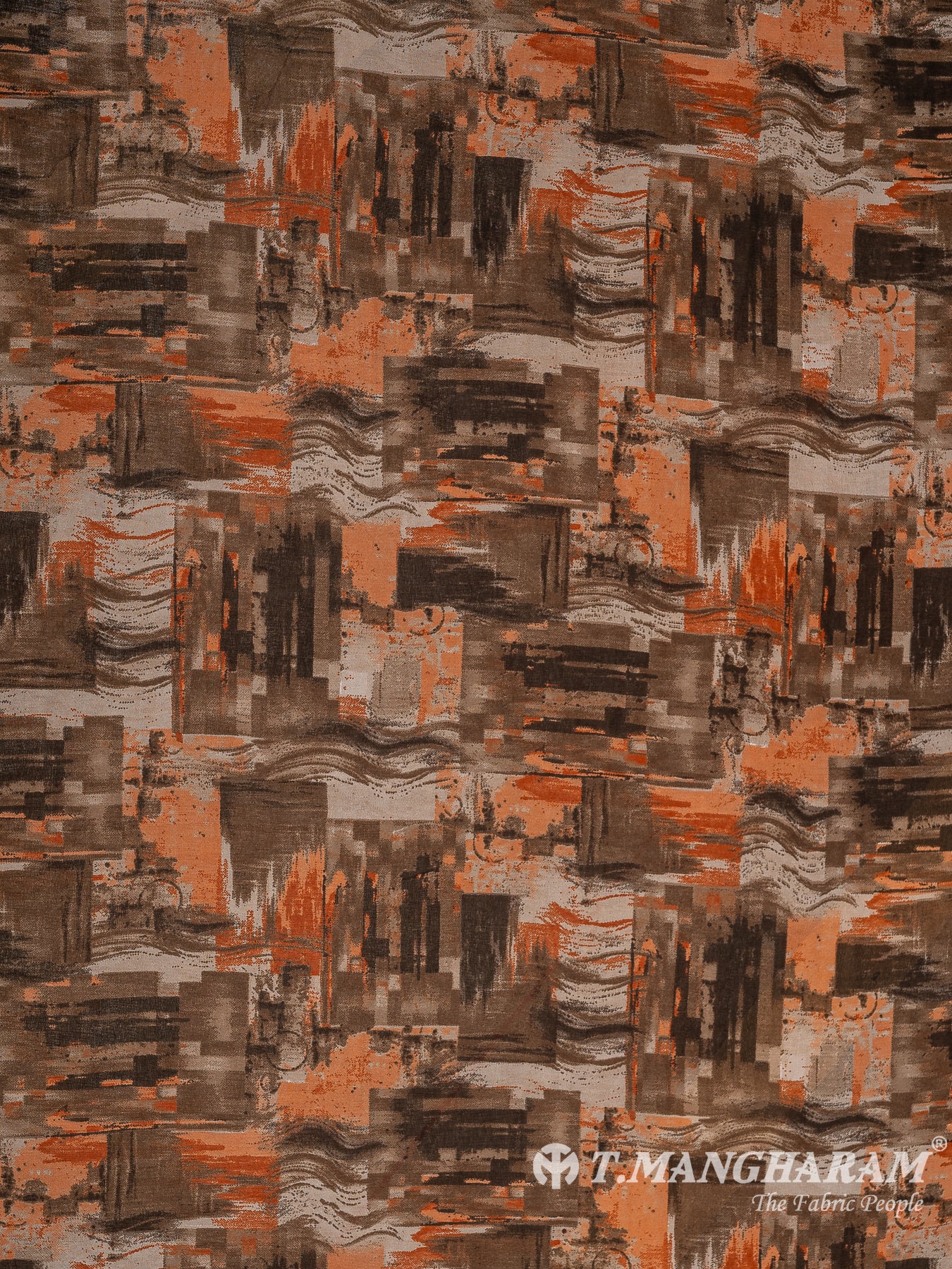 Brown Georgette Fabric - EB7573 view-3