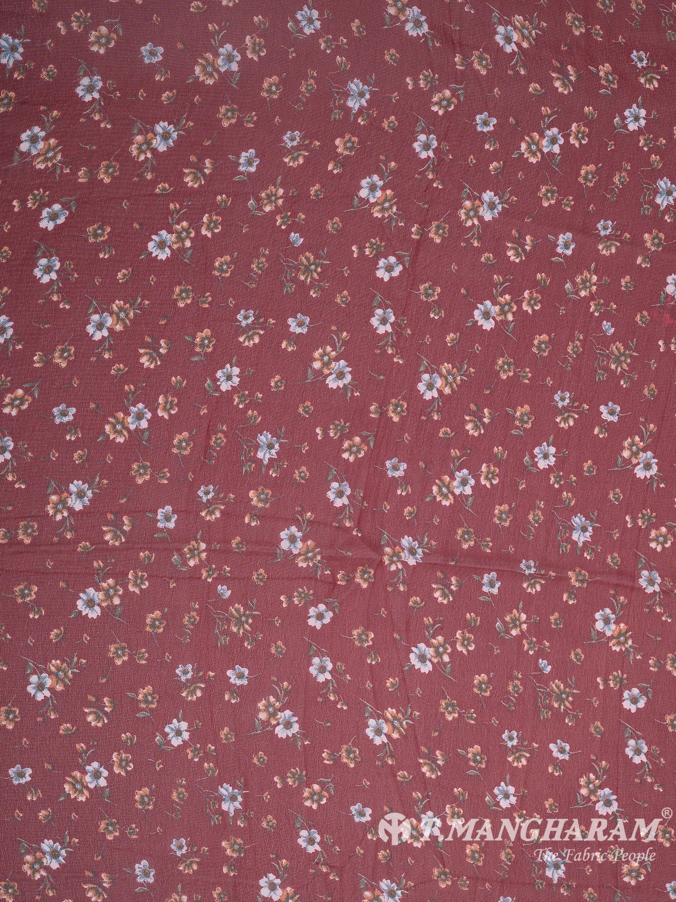 Maroon Georgette Fabric - EB7571 view-3