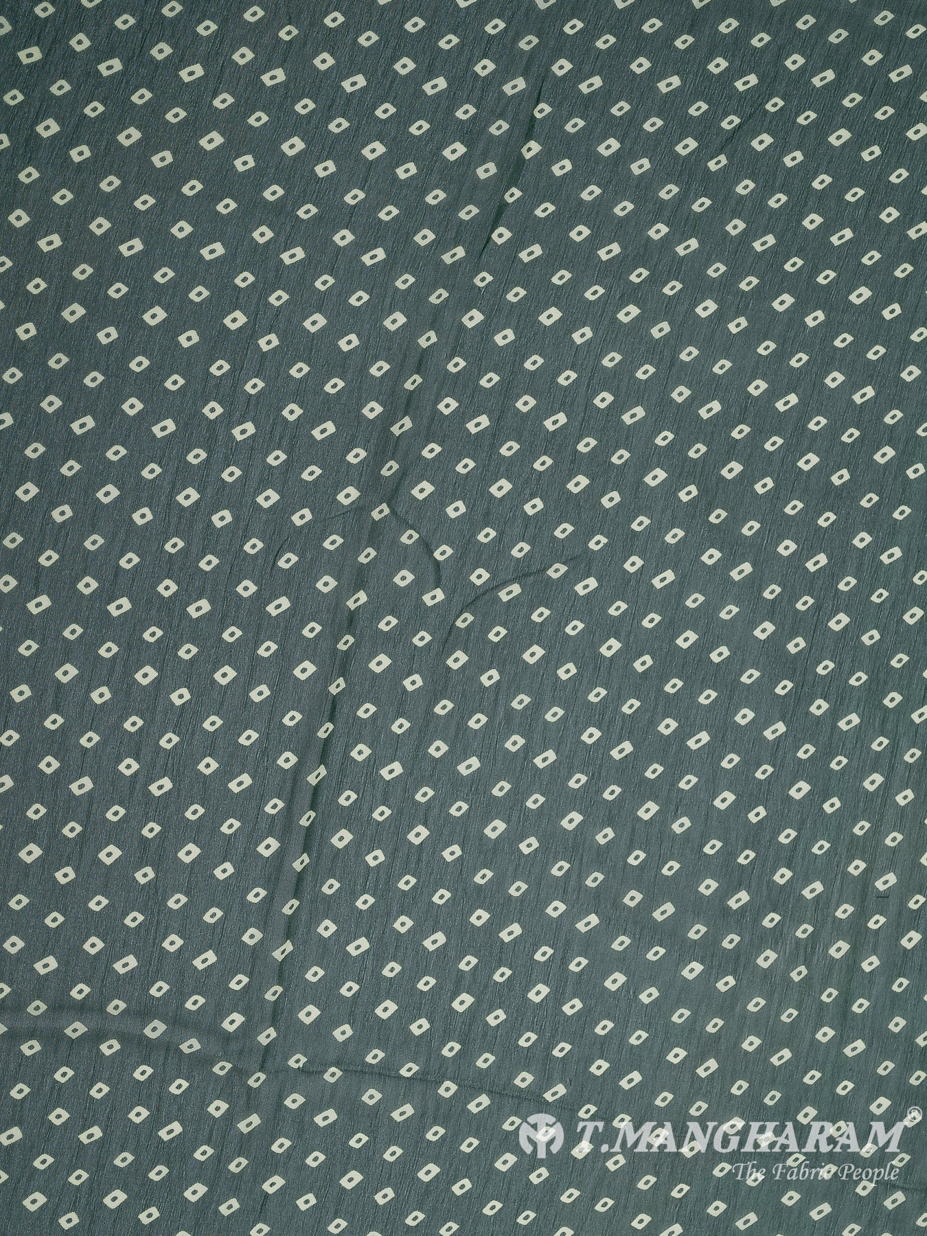 Green Georgette Fabric - EB7563 view-3