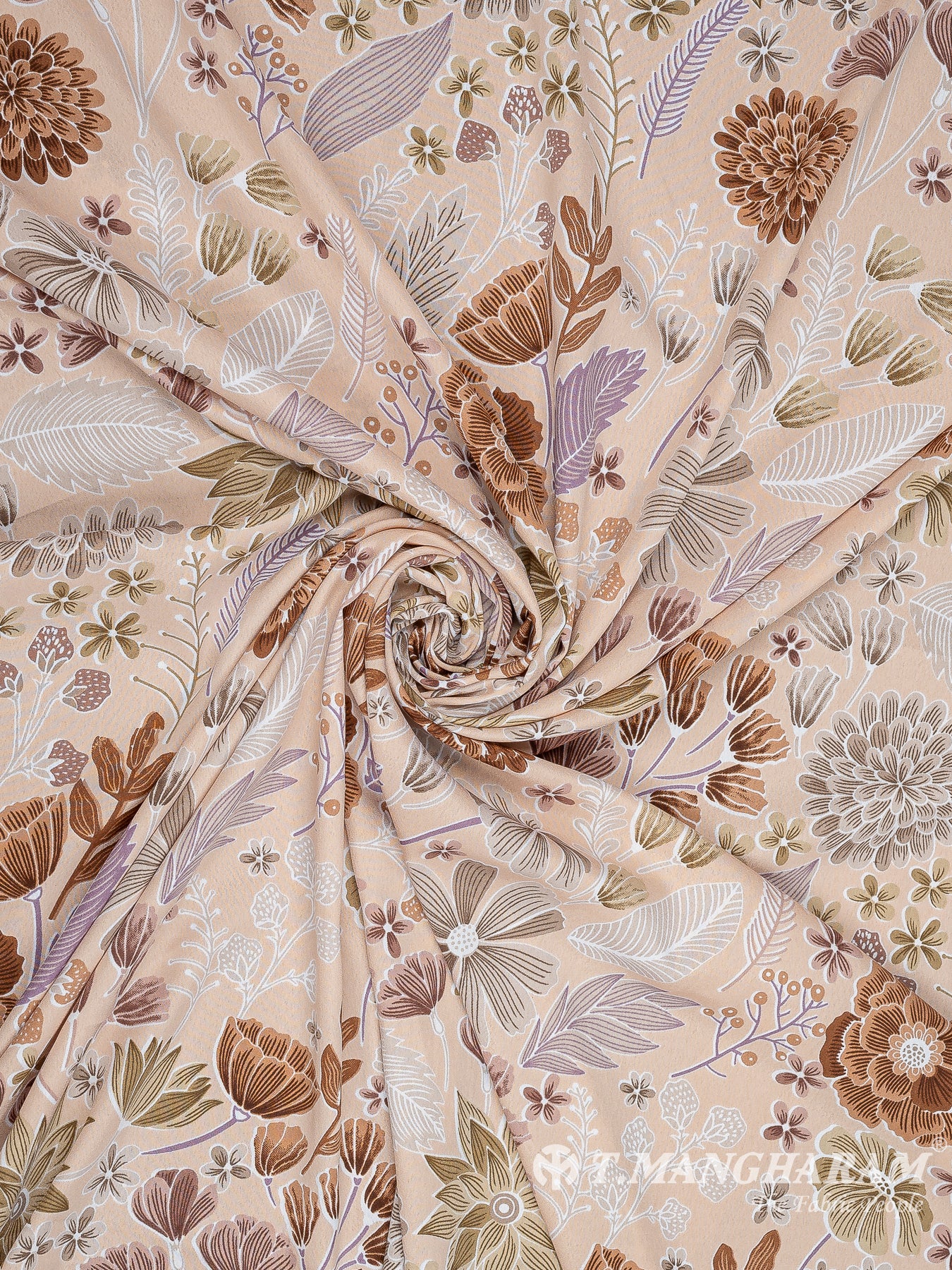 Beige Crepe Fabric - EC10469 view-1