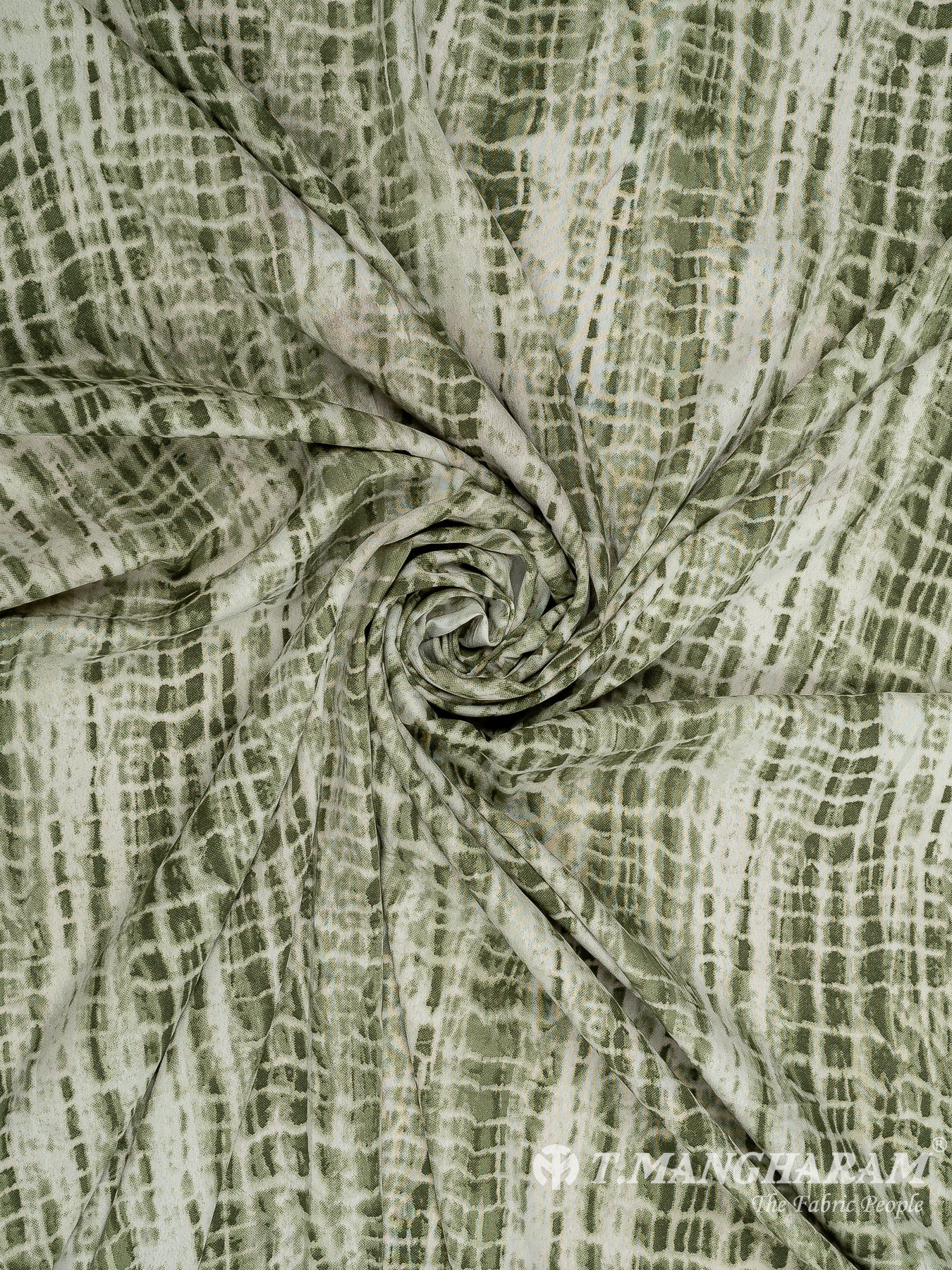 Green Crepe Fabric - EC10463 view-1