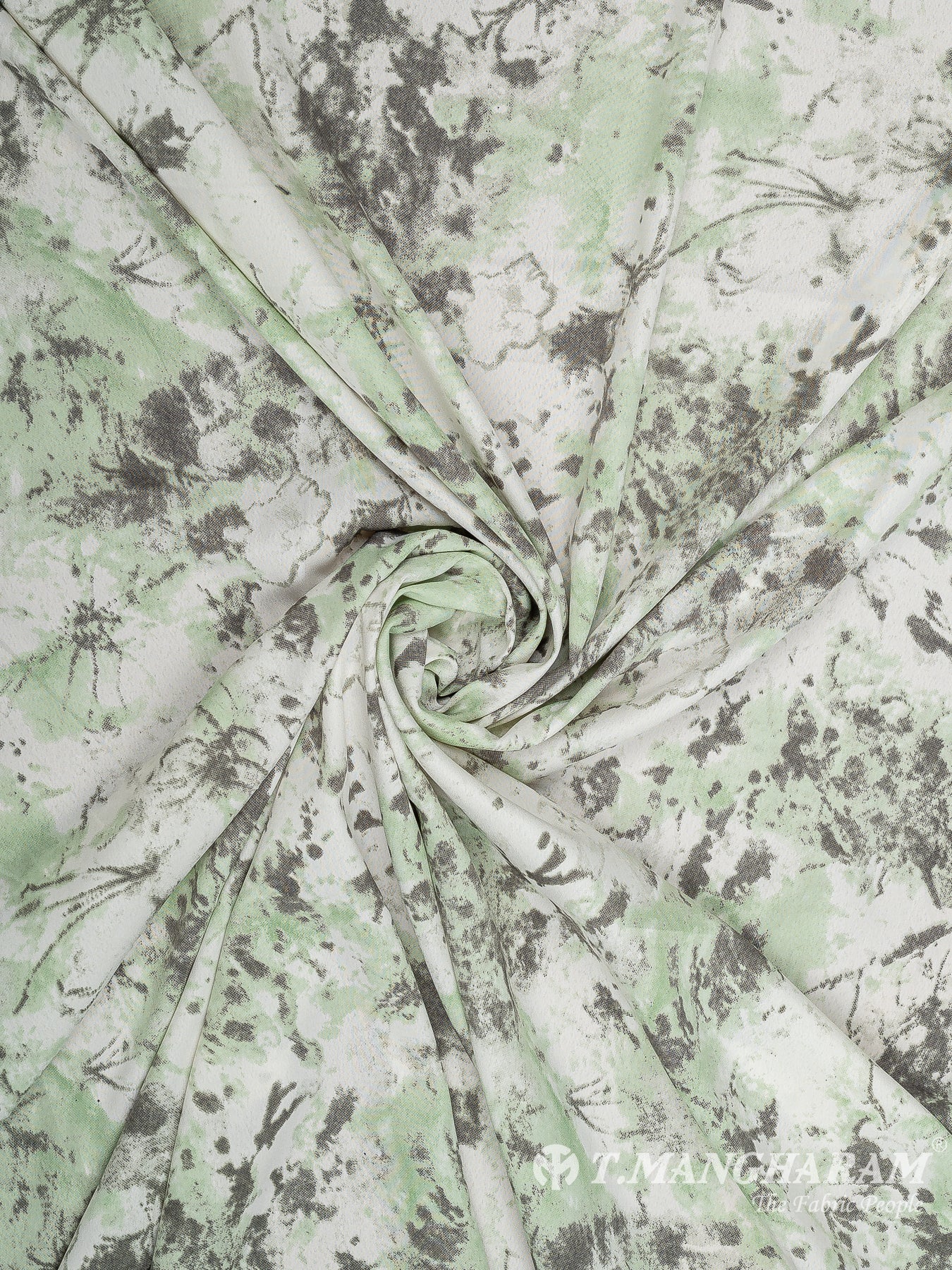 Green Crepe Fabric - EC10443 view-1