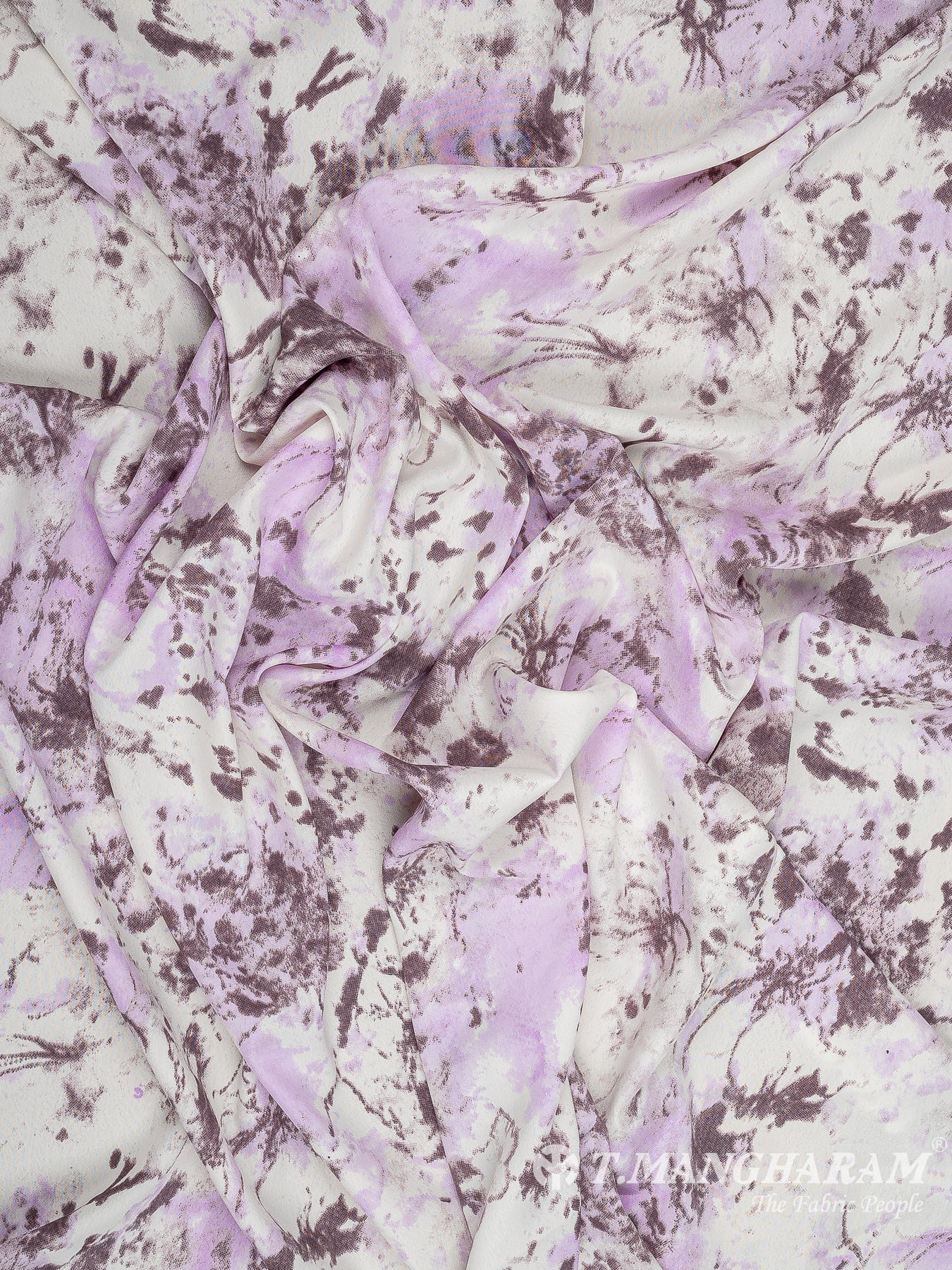 Violet Crepe Fabric - EC10458 view-4