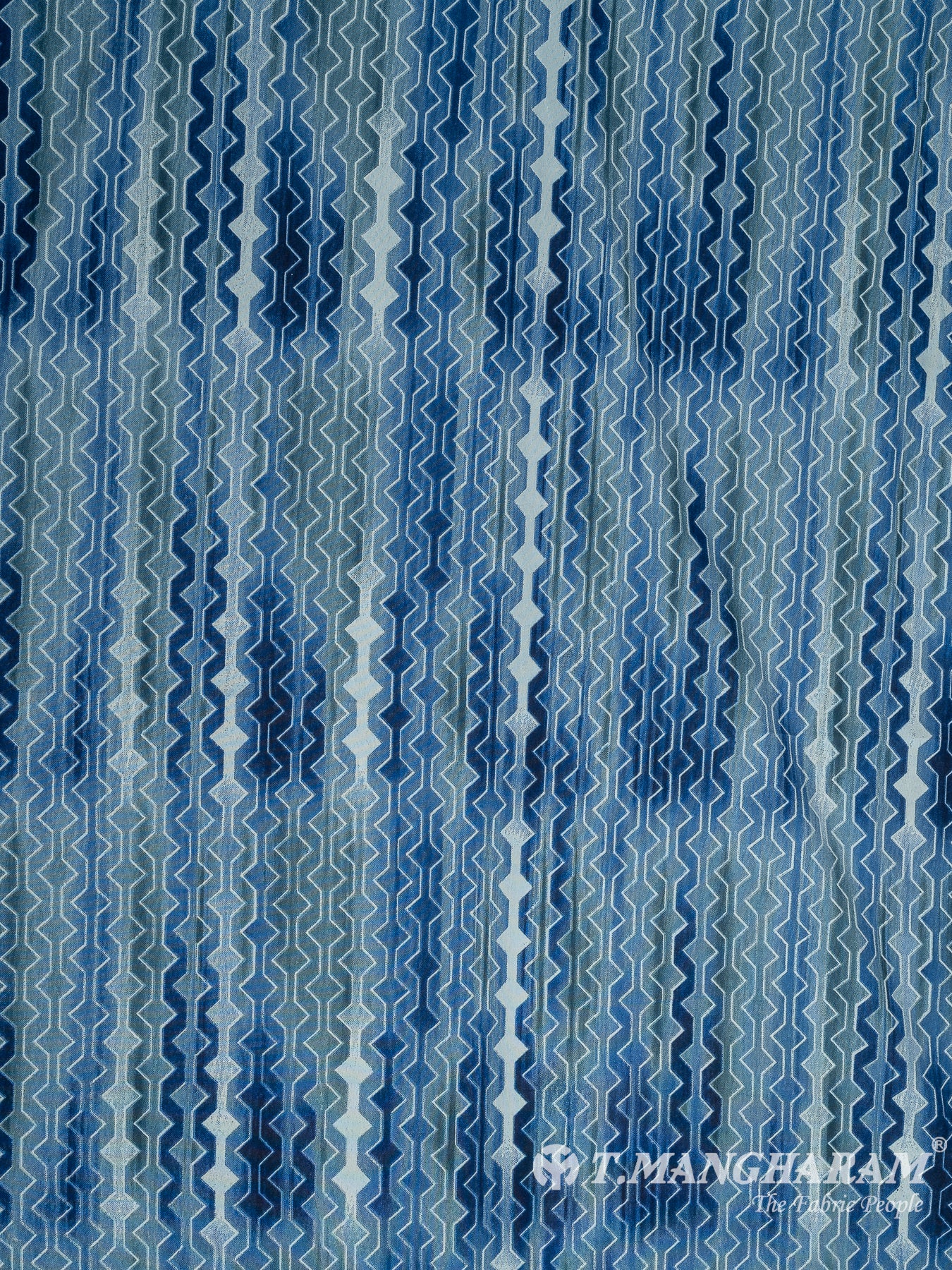 Blue Crepe Fabric - EC10451 view-3