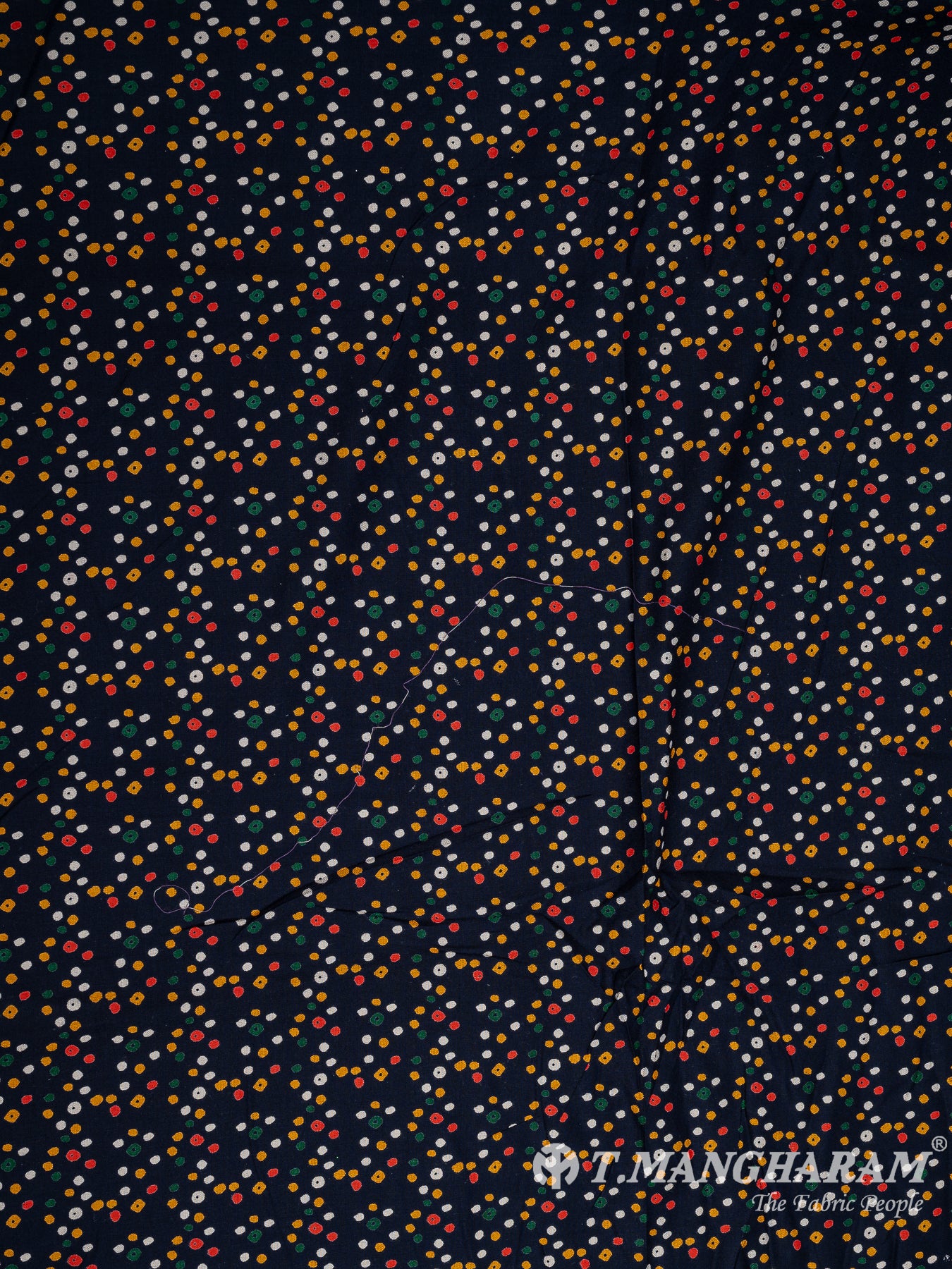 Blue Cotton Fabric - EA3218 view-3