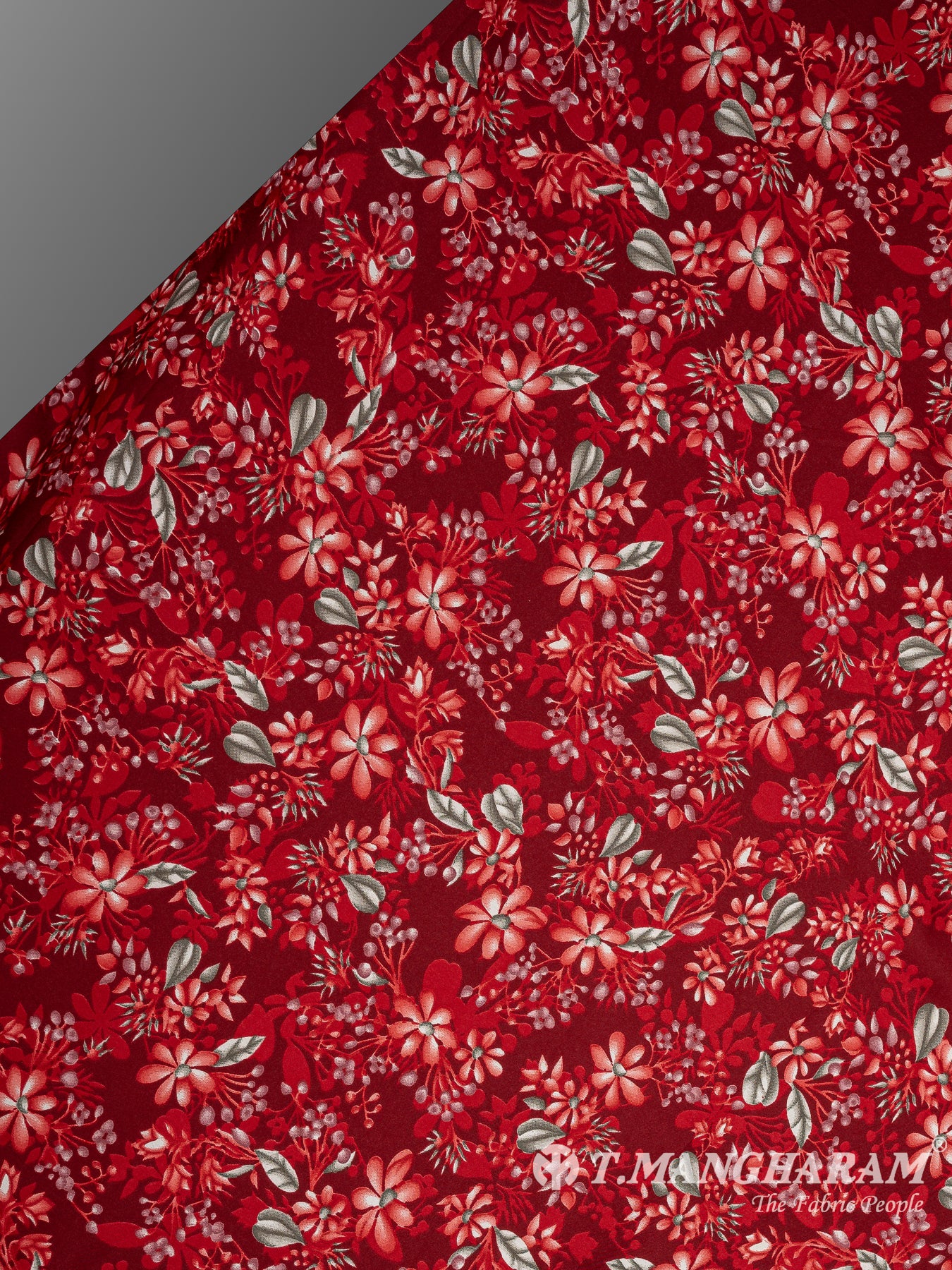 Red Crepe Fabric - EC10467 view-2