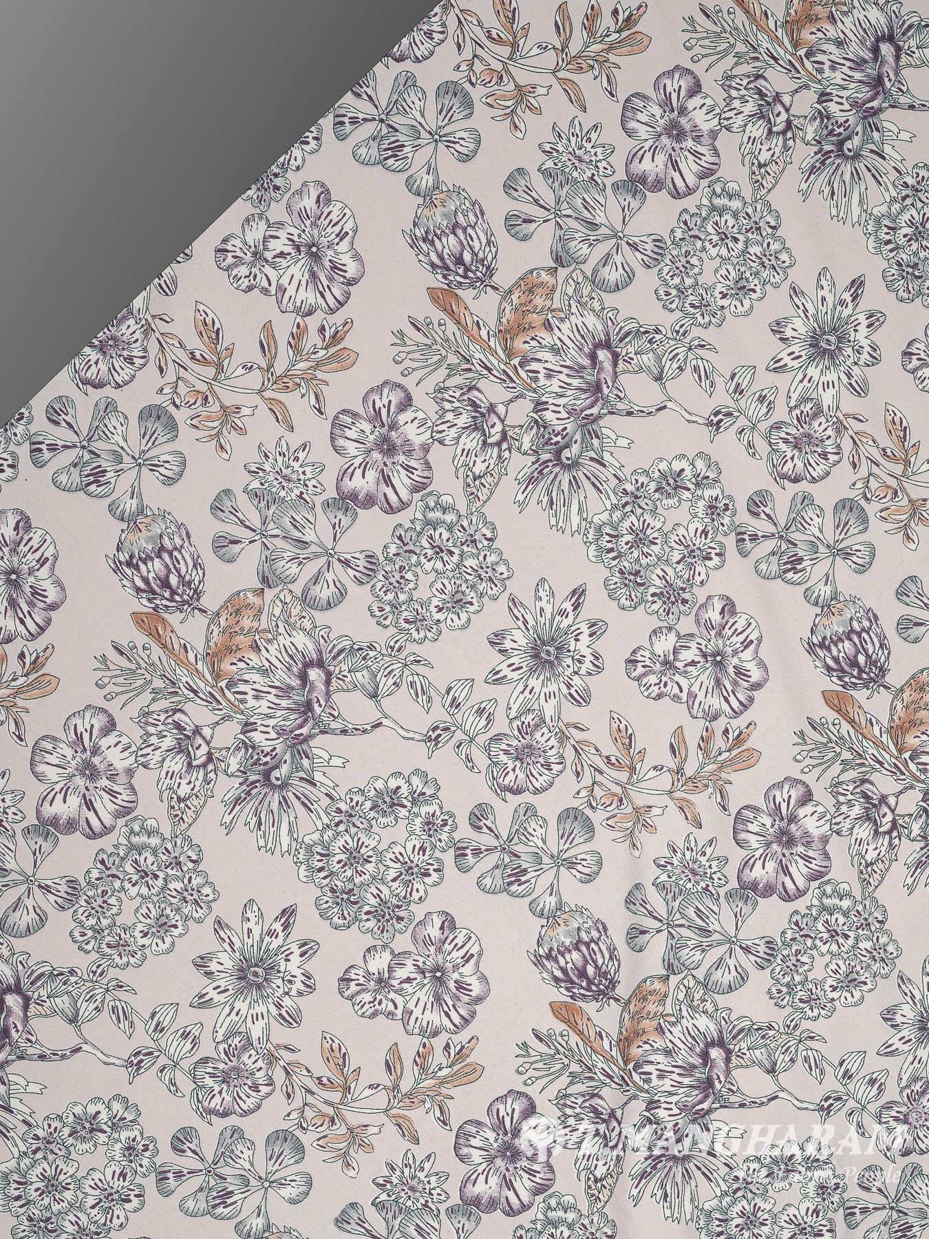 Violet Crepe Fabric - EC10448 view-2