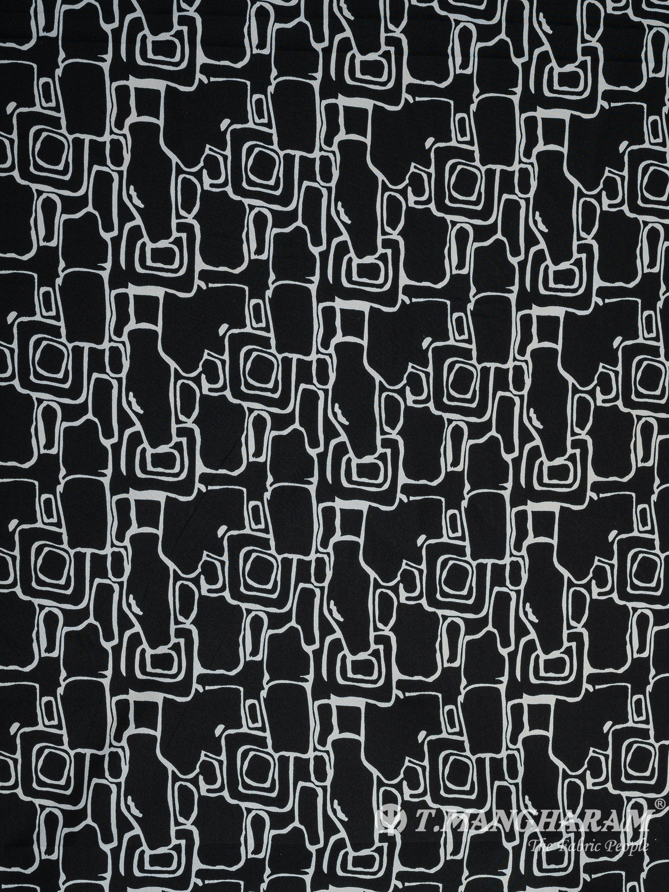 Black Crepe Fabric - EC10478 view-3