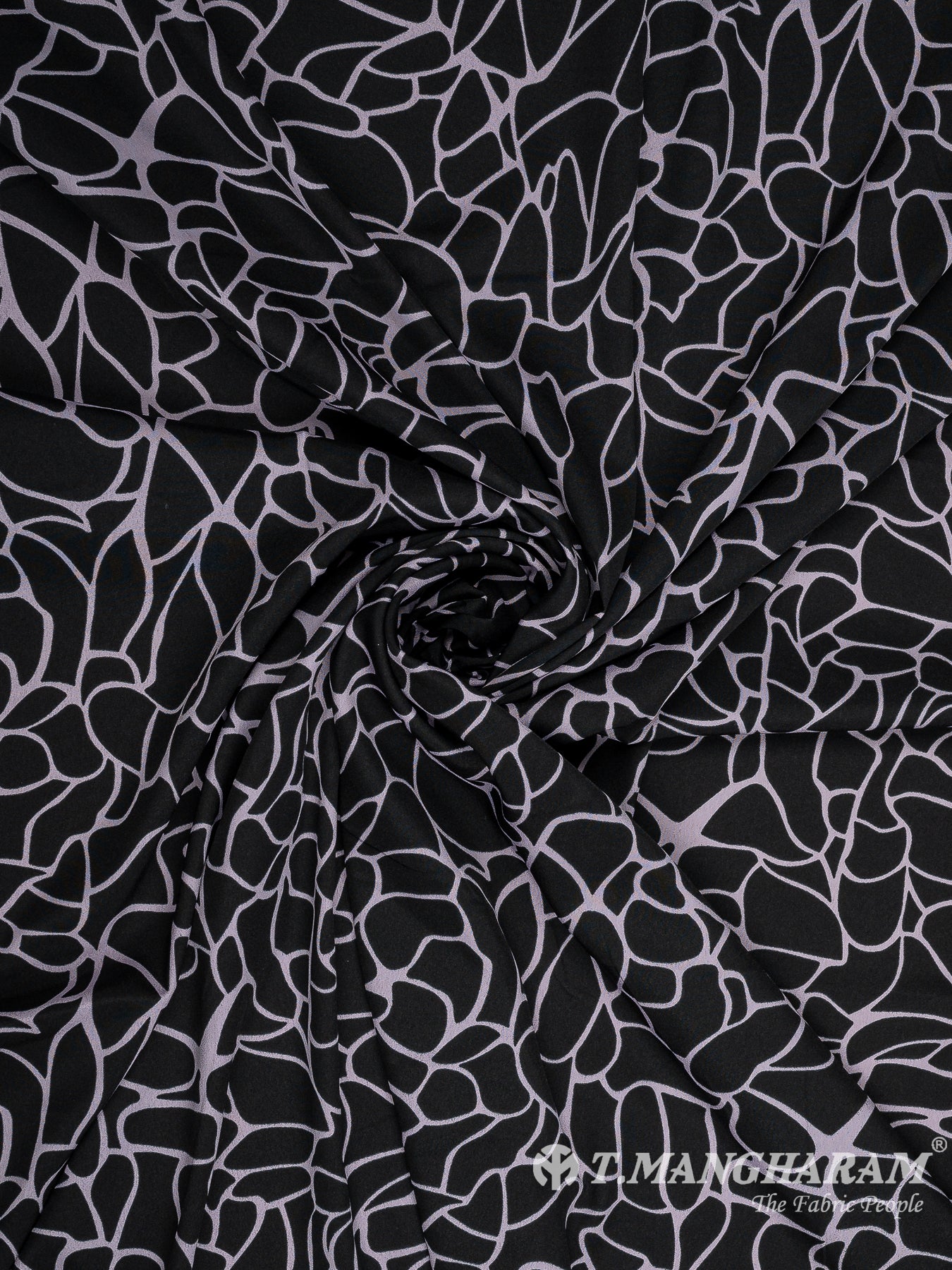 Black Crepe Fabric - EC10464 view-1