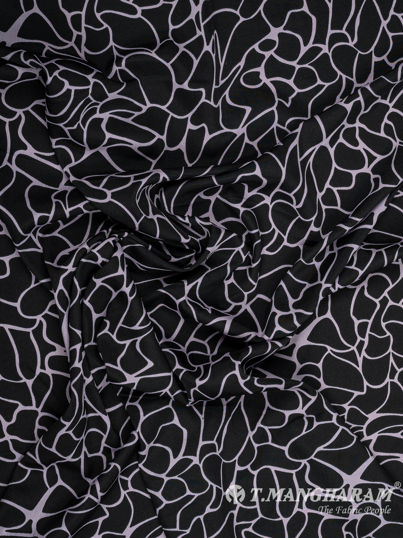 Black Crepe Fabric - EC10464 view-4