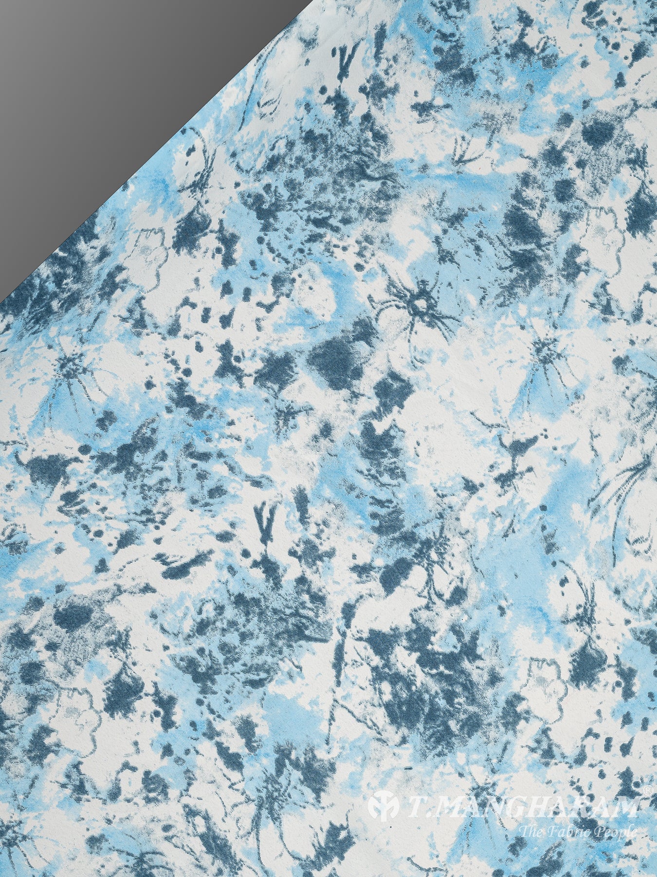 Blue Crepe Fabric - EC10452 view-2