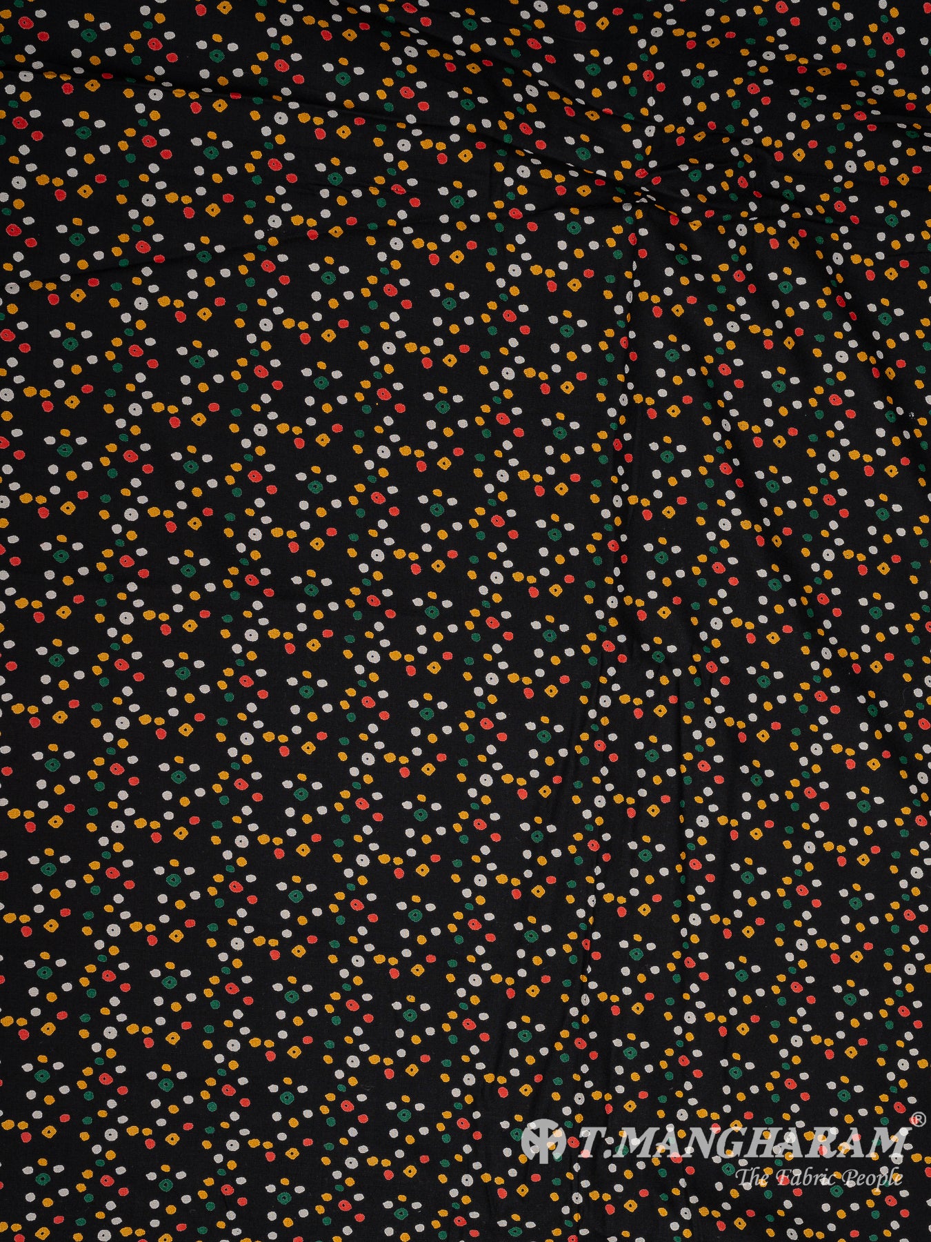 Black Rayon Cotton Fabric - EA3219 view-3