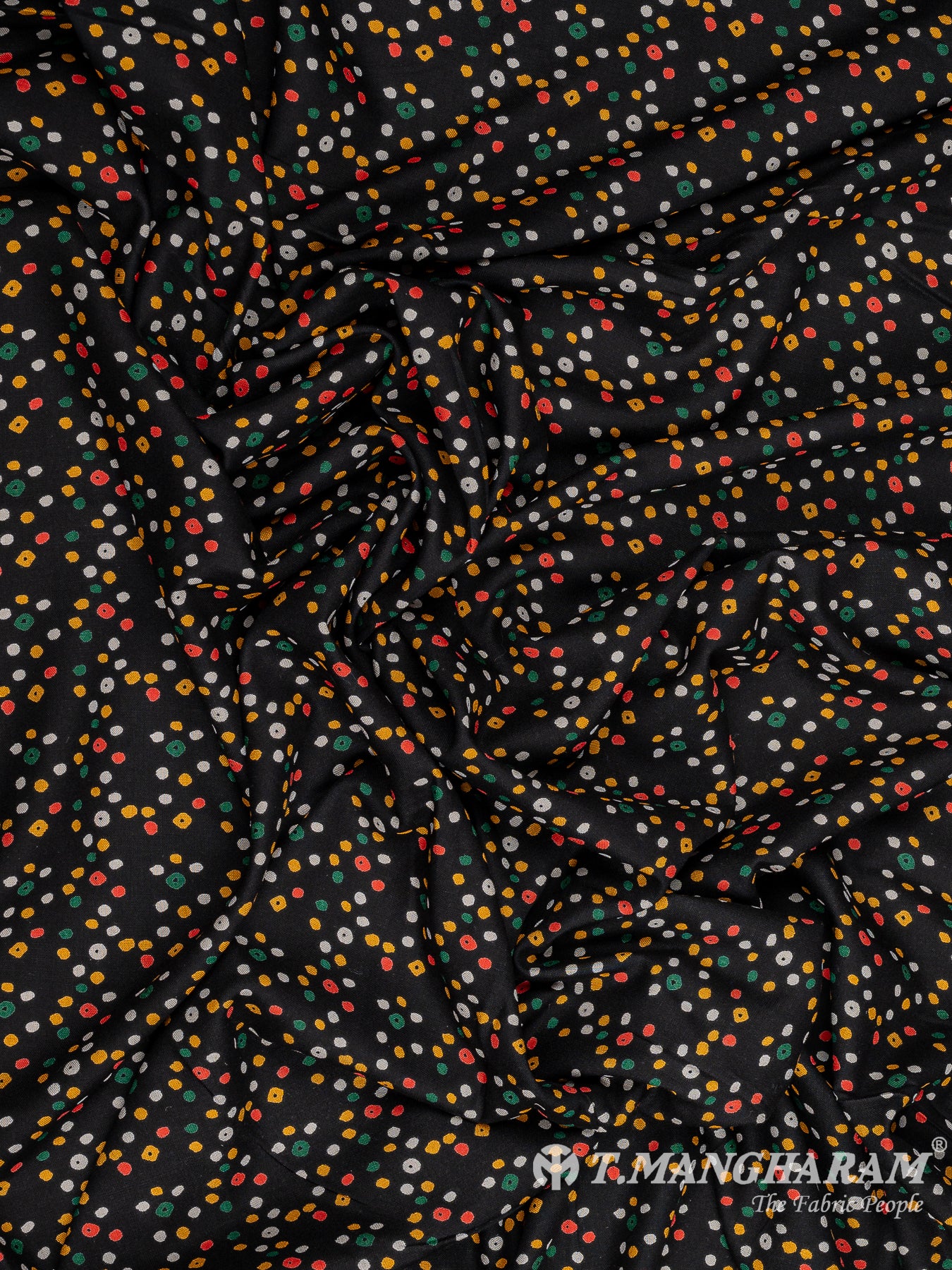 Black Rayon Cotton Fabric - EA3219 view-4