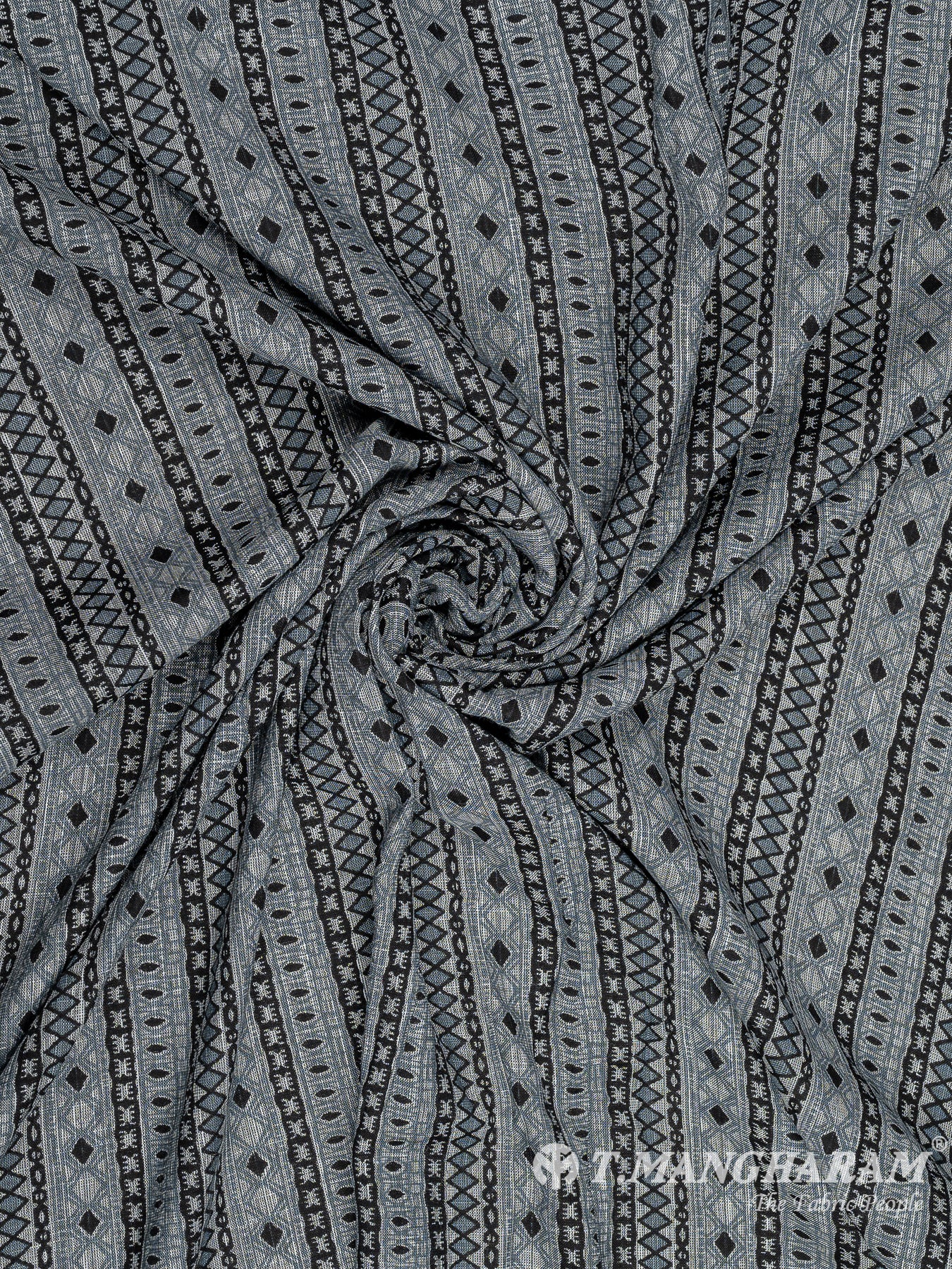 Black Rayon Cotton Fabric - EB7547 view-1