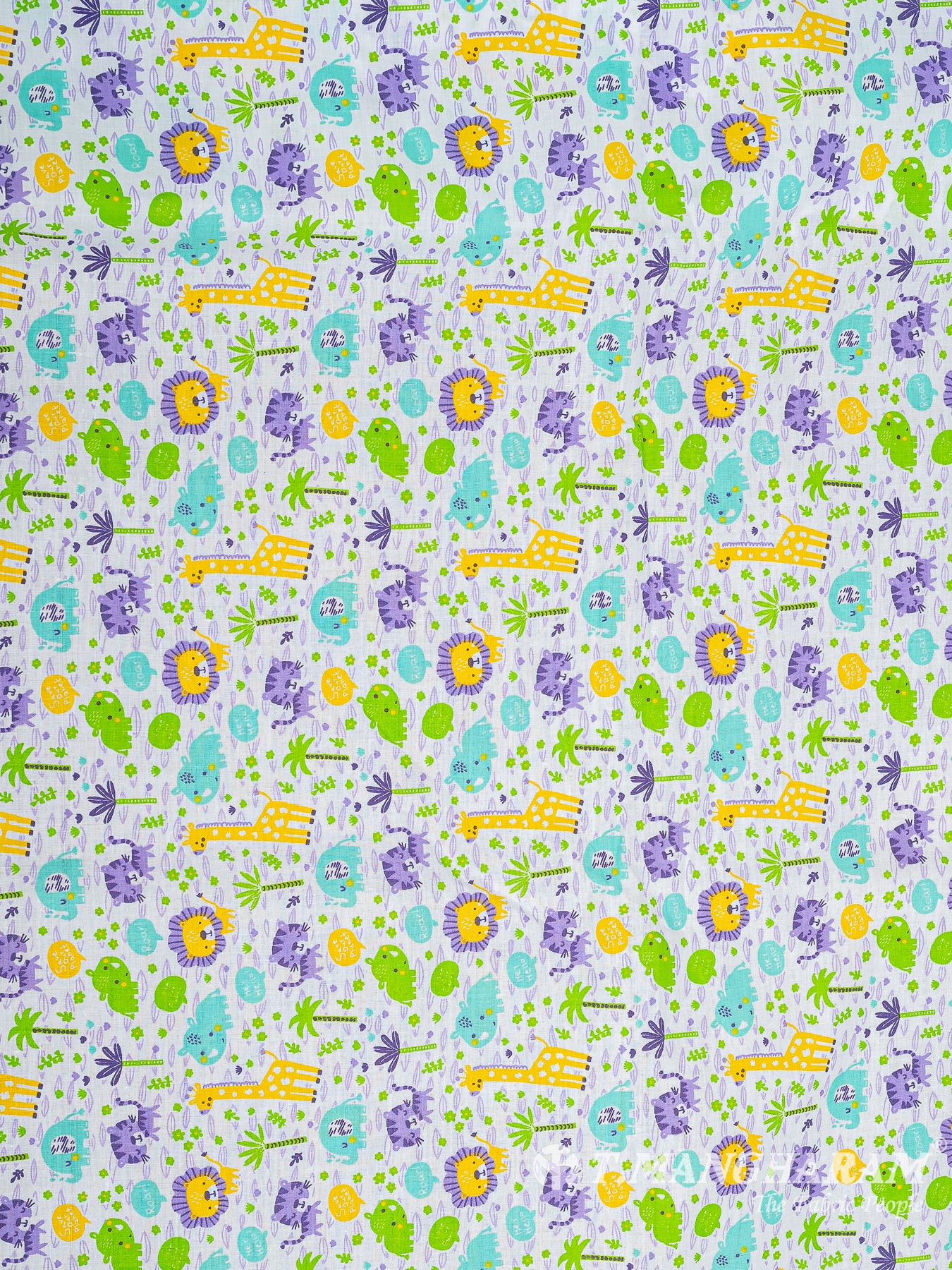 White Cotton Fabric - EB7537 view-3