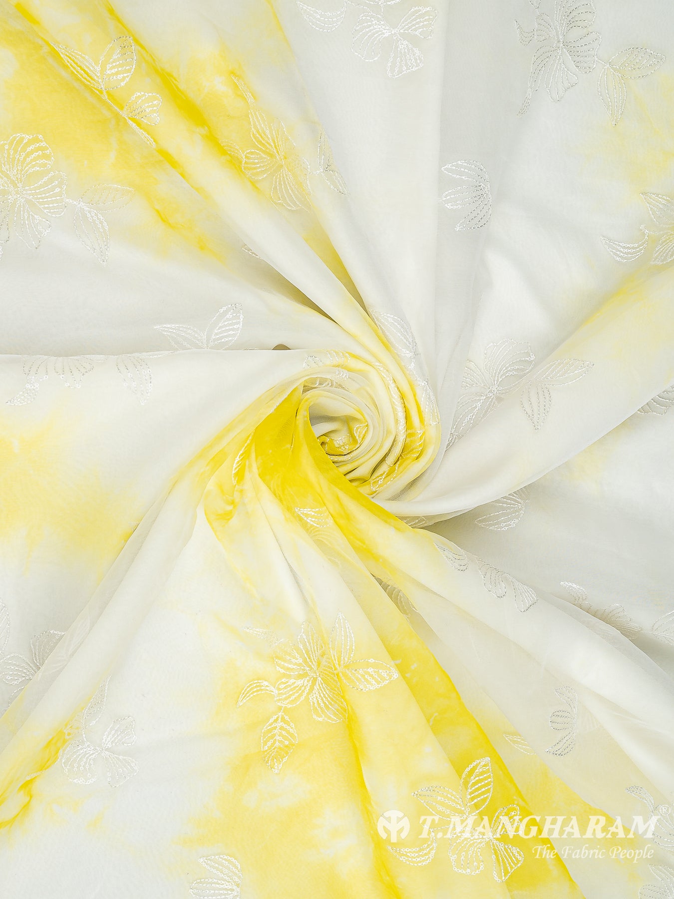 Yellow Organza Tissue Fabric - EC10638 view-1