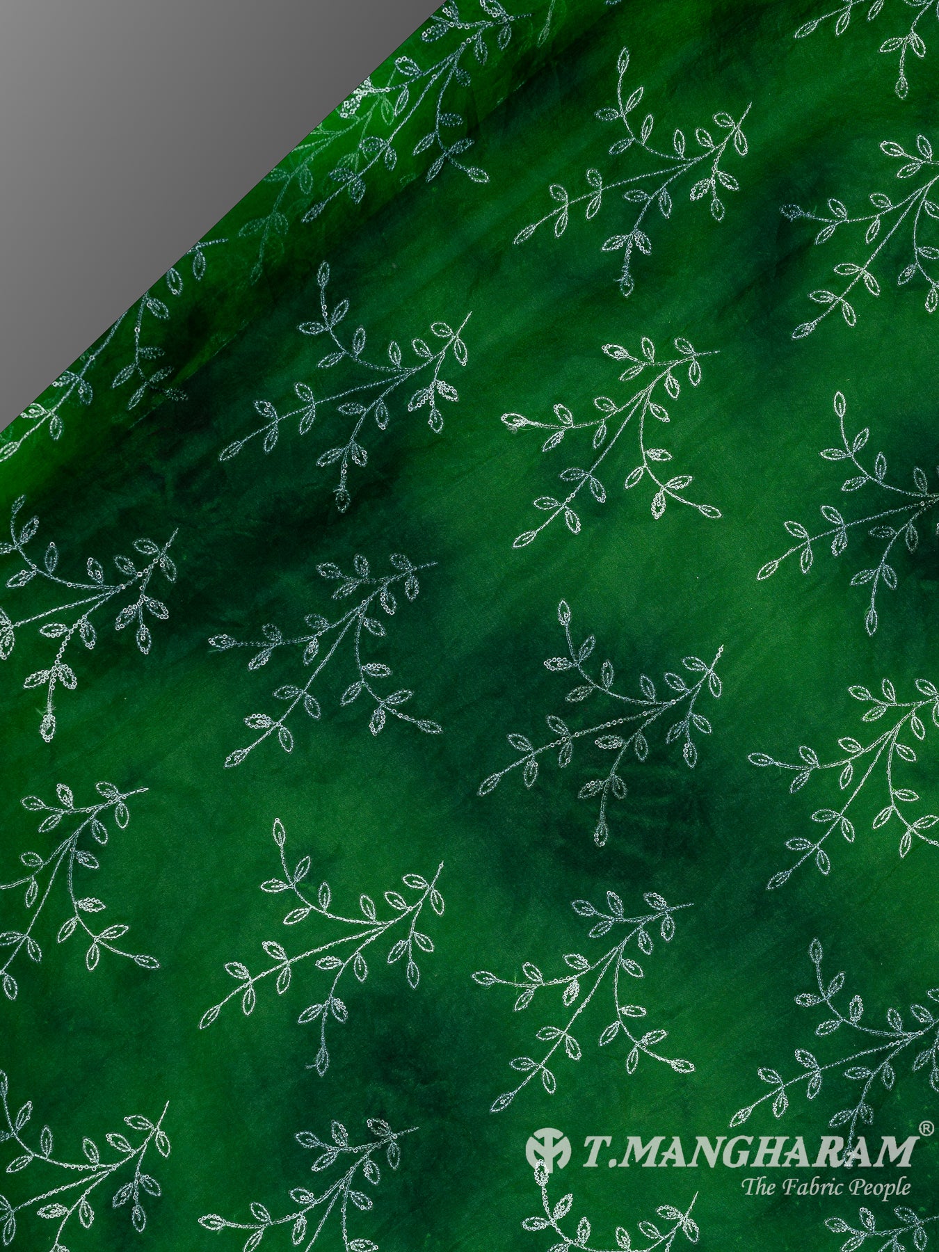 Green Organza Tissue Fabric - EC10635 view-2