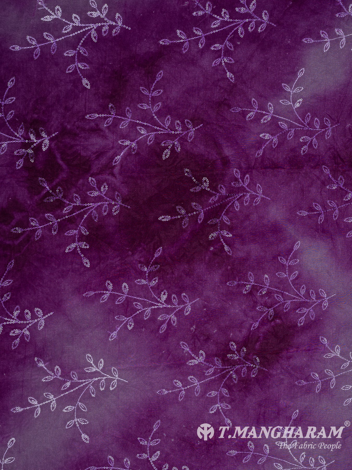 Purple Organza Tissue Fabric -EC10634 view-3