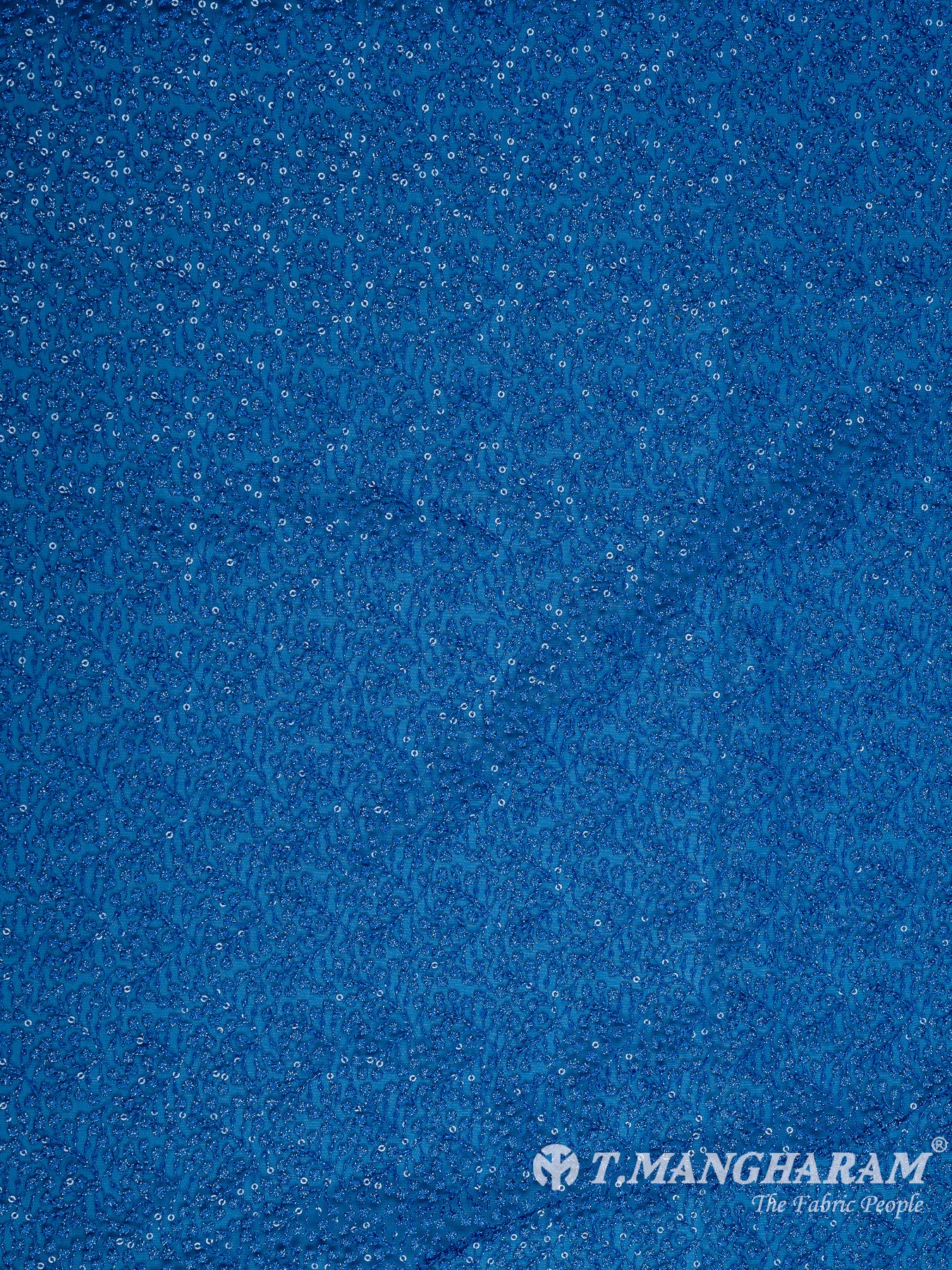 Blue Fancy Net Fabric - EC10654