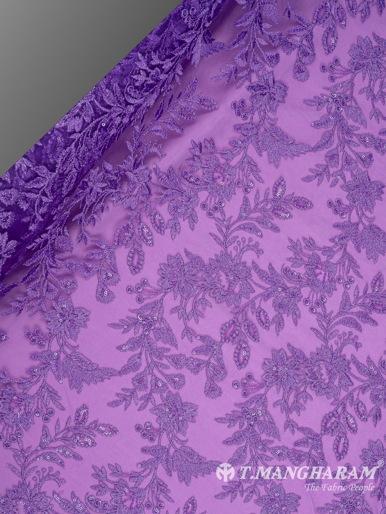 Purple Fancy Net Fabric - EC10603 view-2