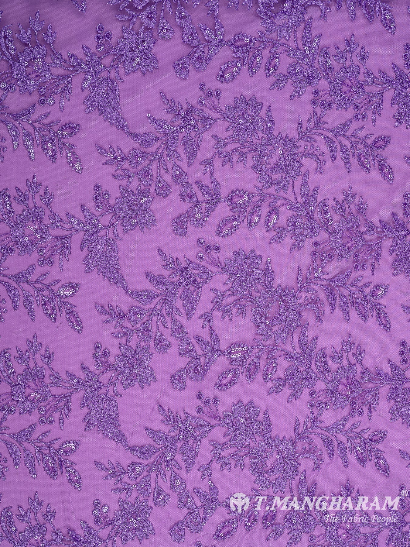 Purple Fancy Net Fabric - EC10603 view-3